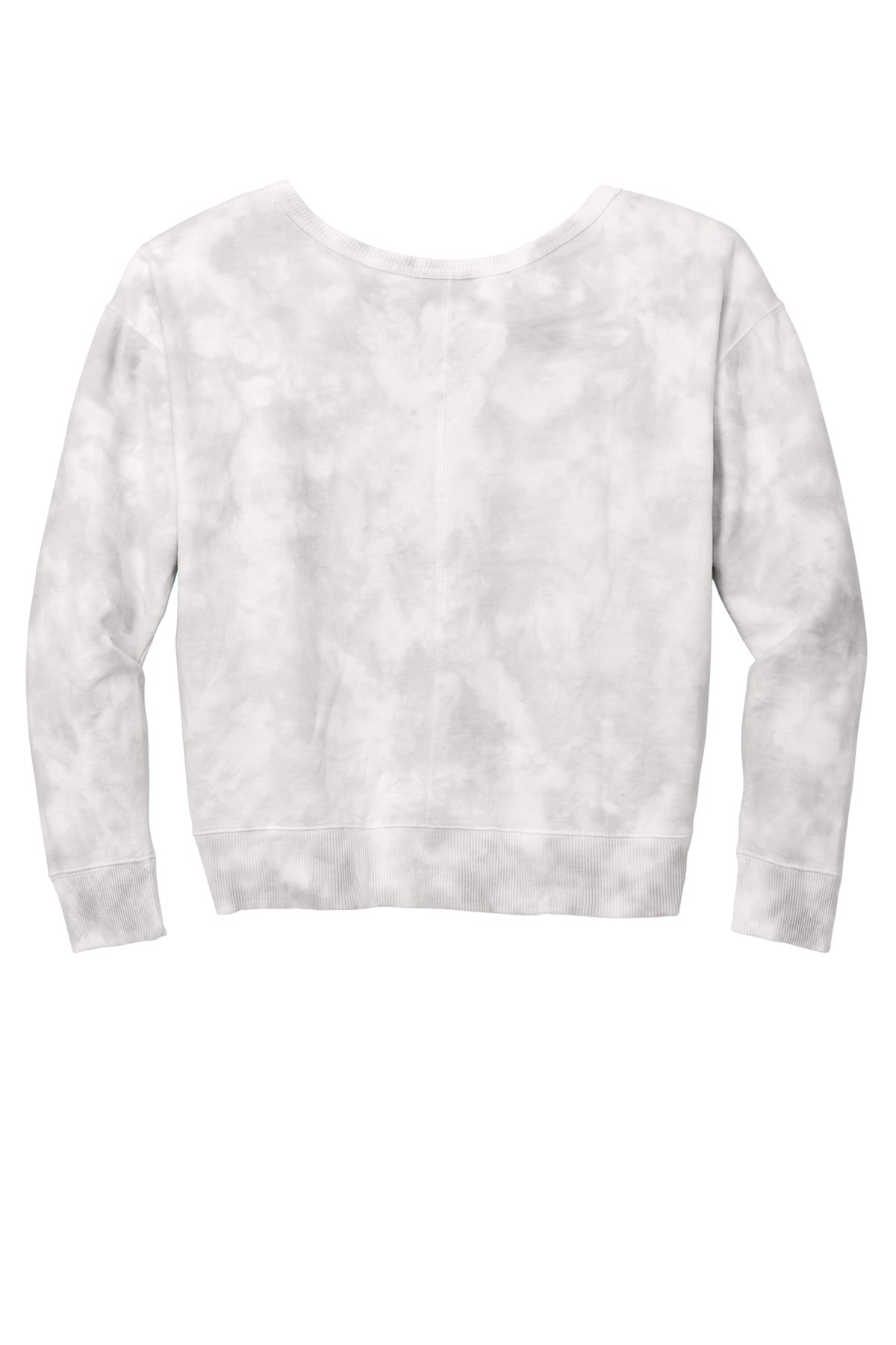 Port & Company® Women's Beach Wash® Cloud Tie-Dye V-Neck Sweatshirt