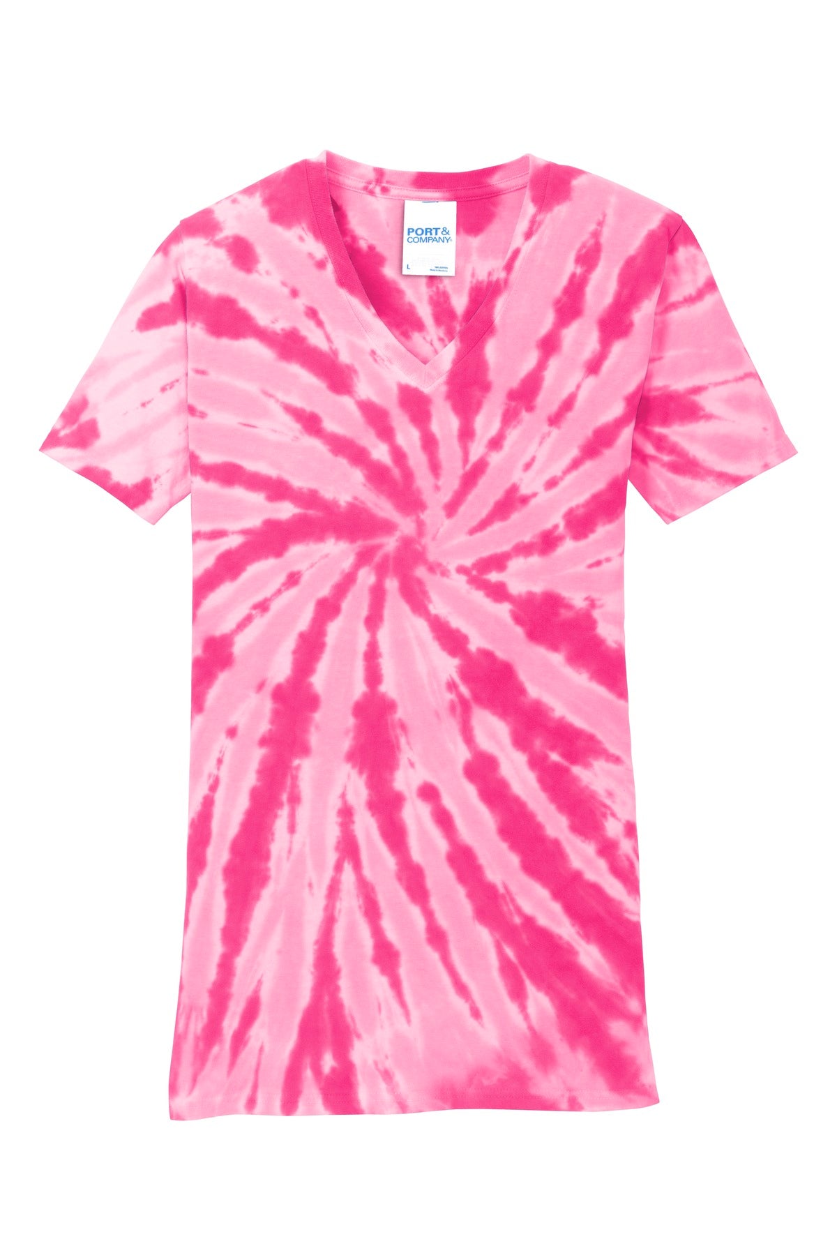 Port & Company® Women's Tie-Dye V-Neck Tee