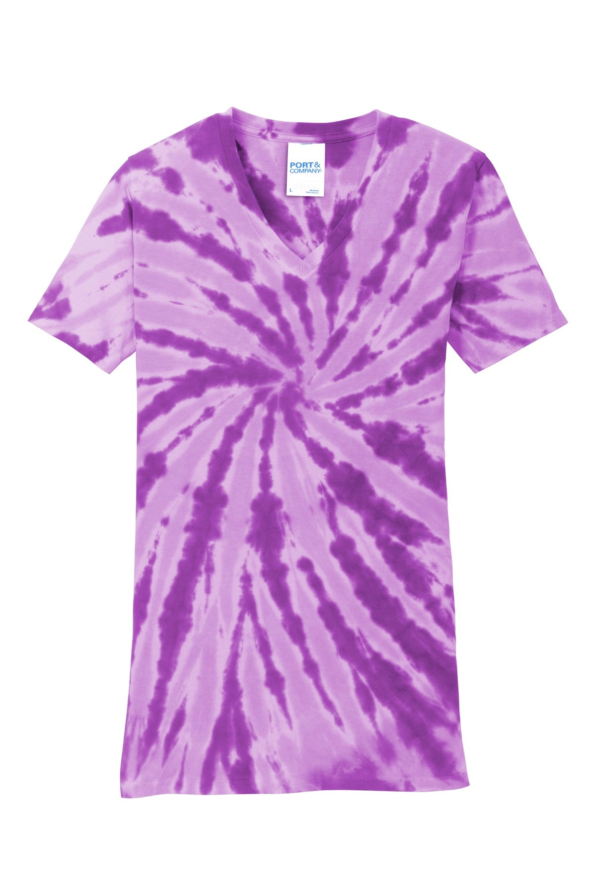 Port & Company® Women's Tie-Dye V-Neck Tee