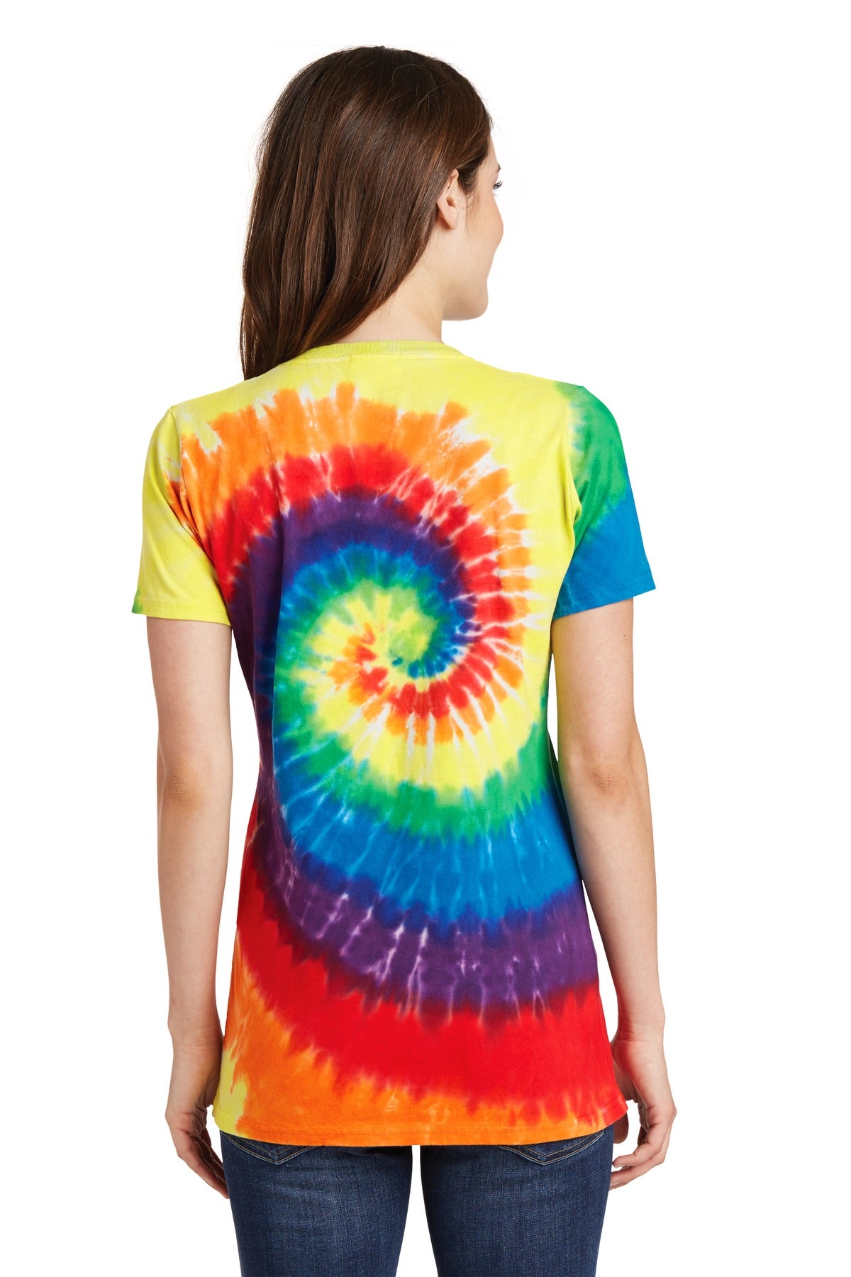 Port & Company® Women's Tie-Dye V-Neck Tee