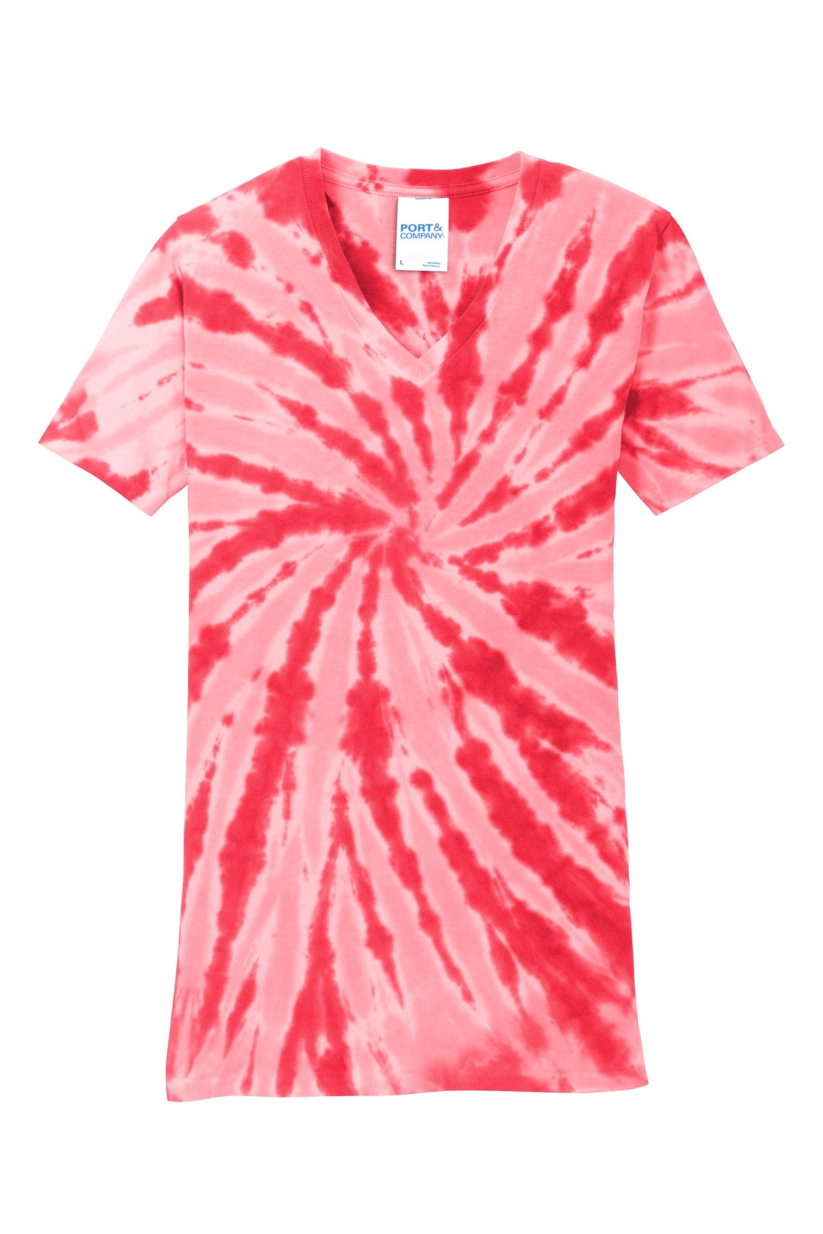 Port & Company® Women's Tie-Dye V-Neck Tee