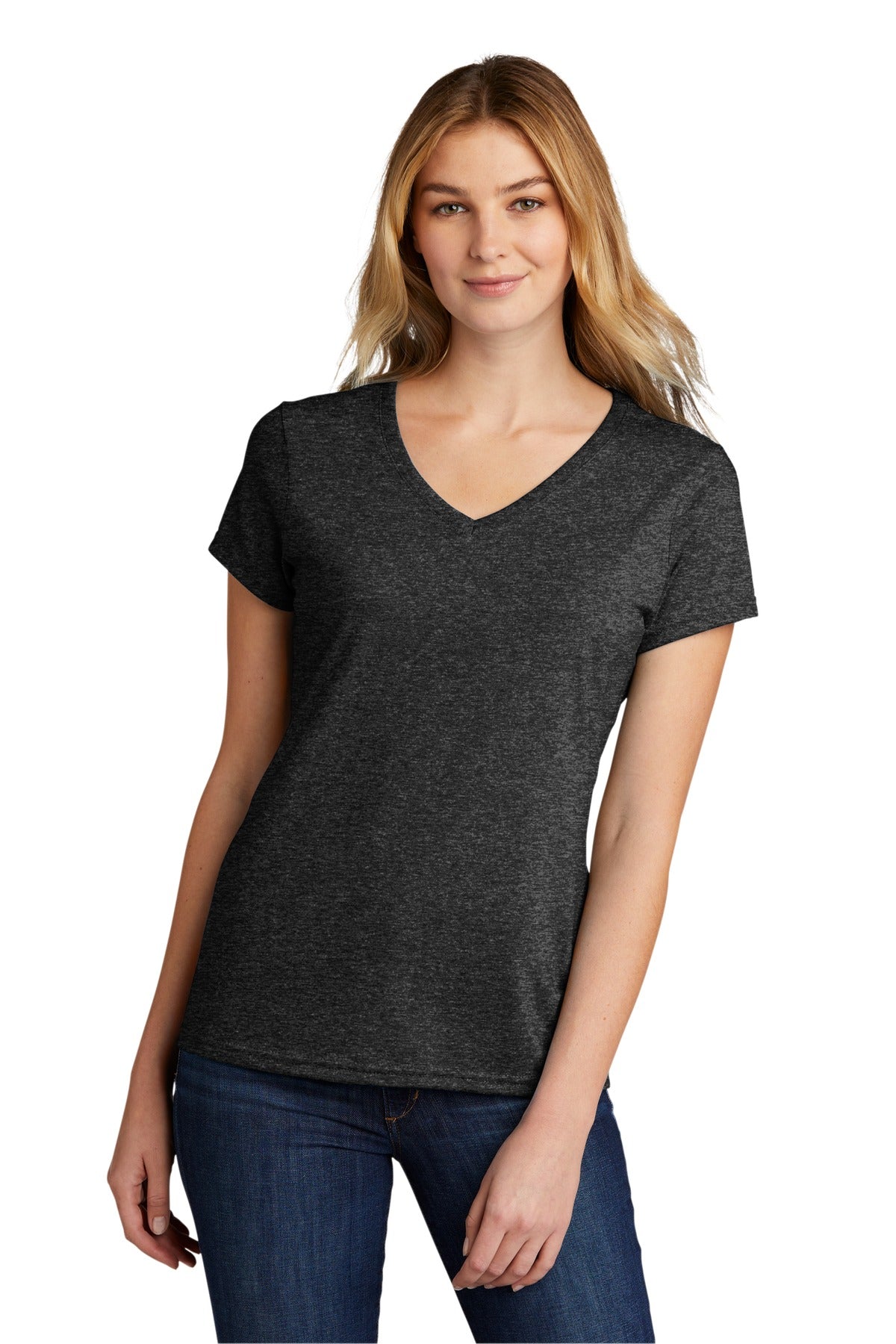 Port & Company® Women's Tri-Blend V-Neck Tee