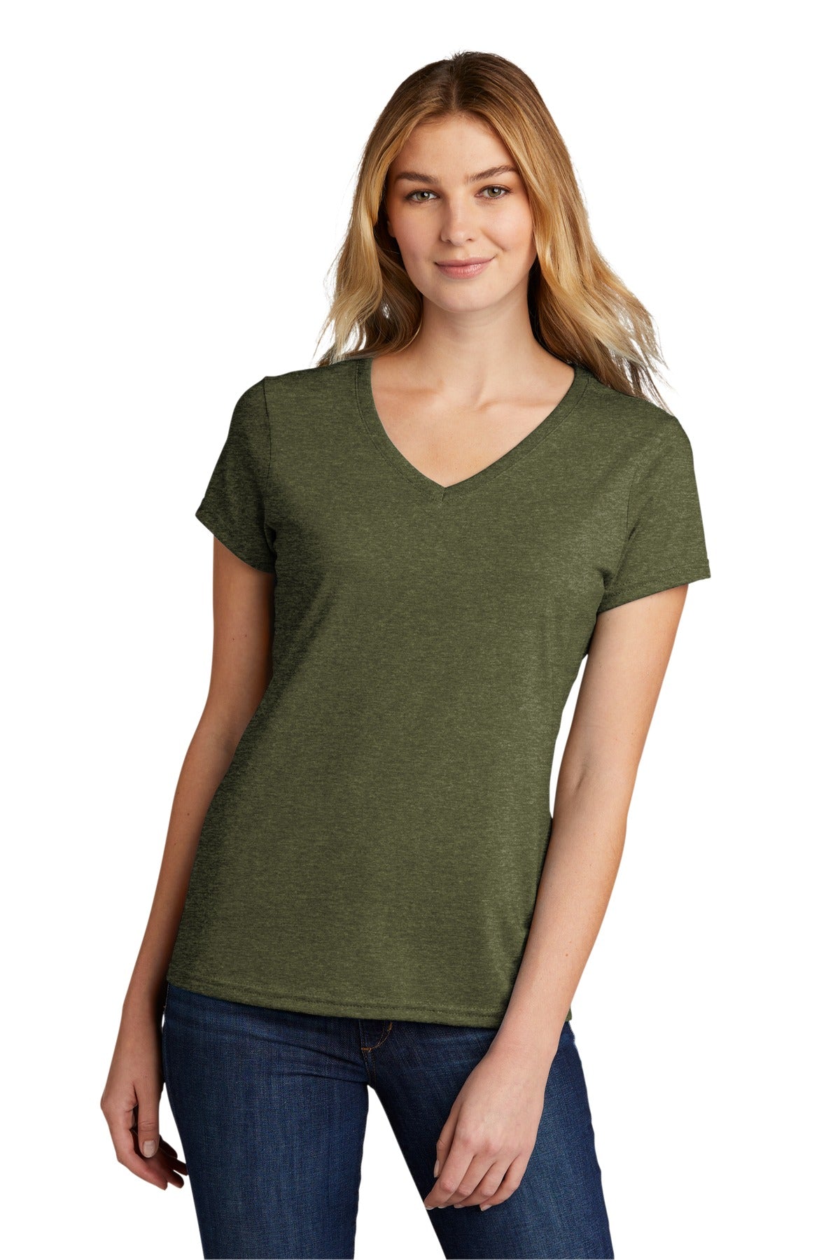 Port & Company® Women's Tri-Blend V-Neck Tee