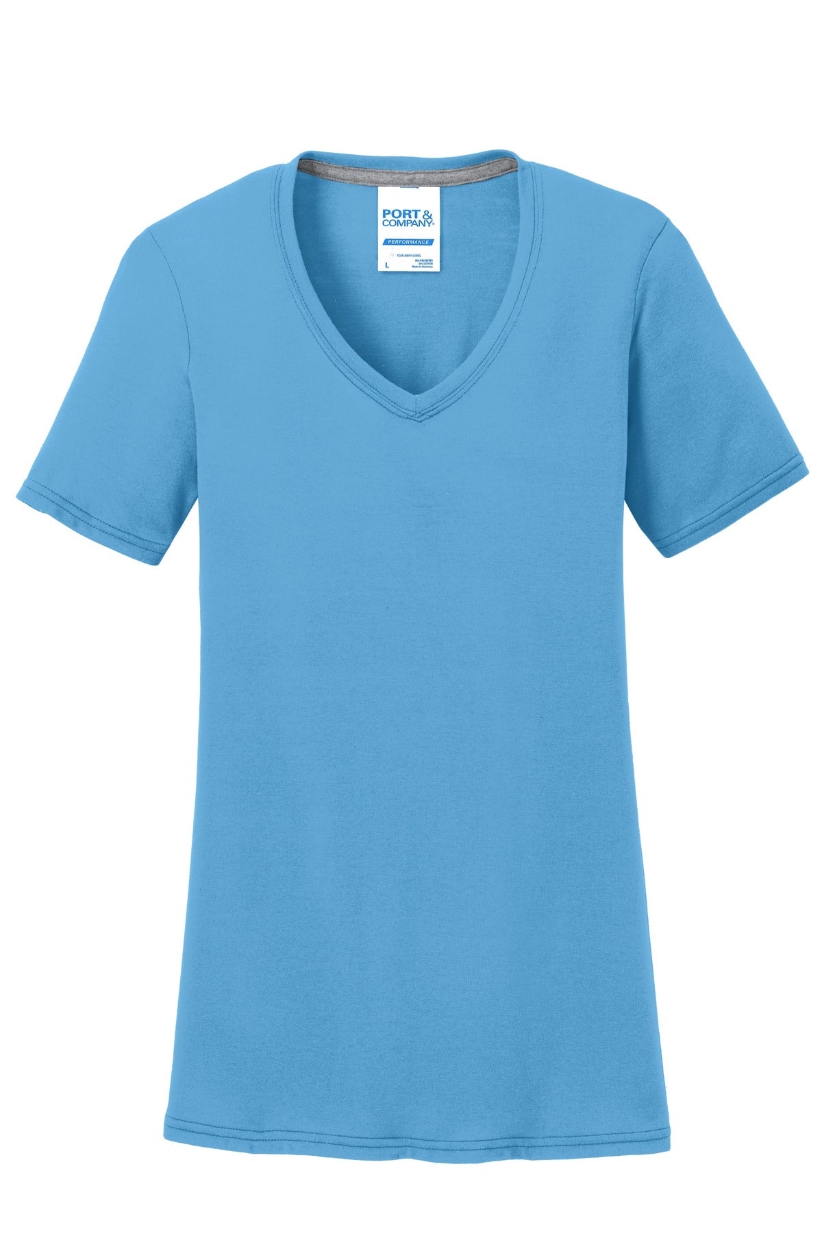 Port & Company® Women's Performance Blend V-Neck Tee