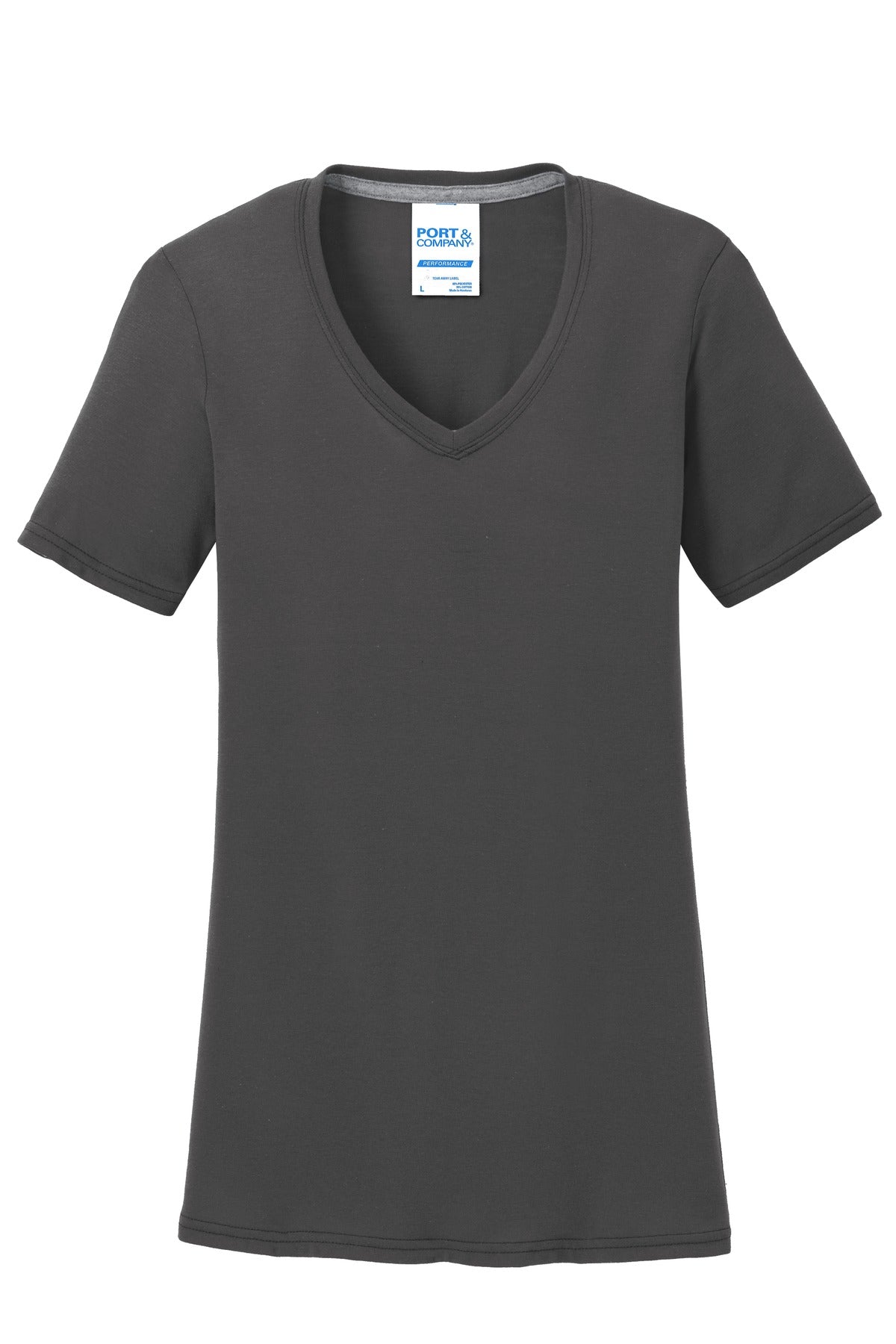 Port & Company® Women's Performance Blend V-Neck Tee