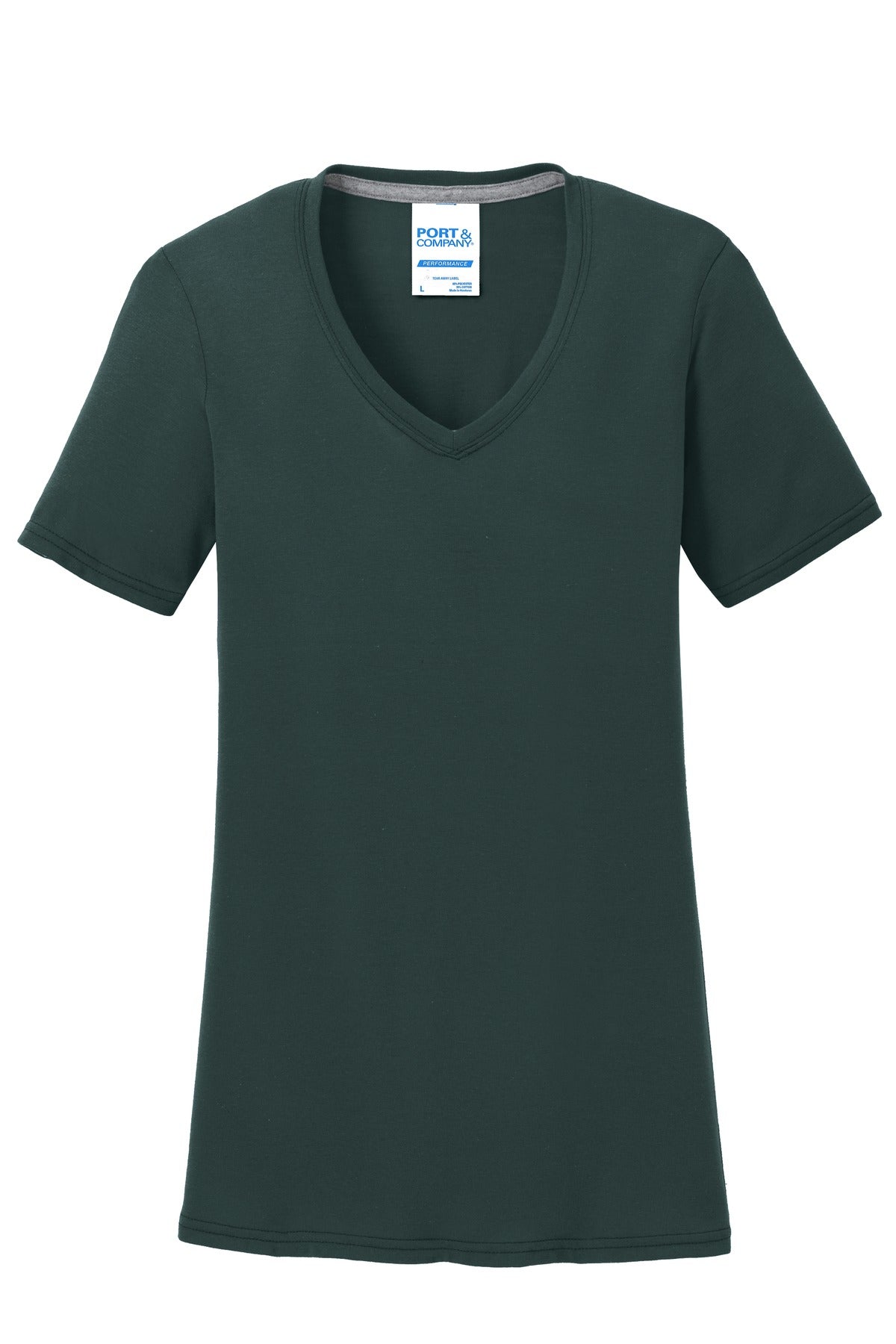 Port & Company® Women's Performance Blend V-Neck Tee