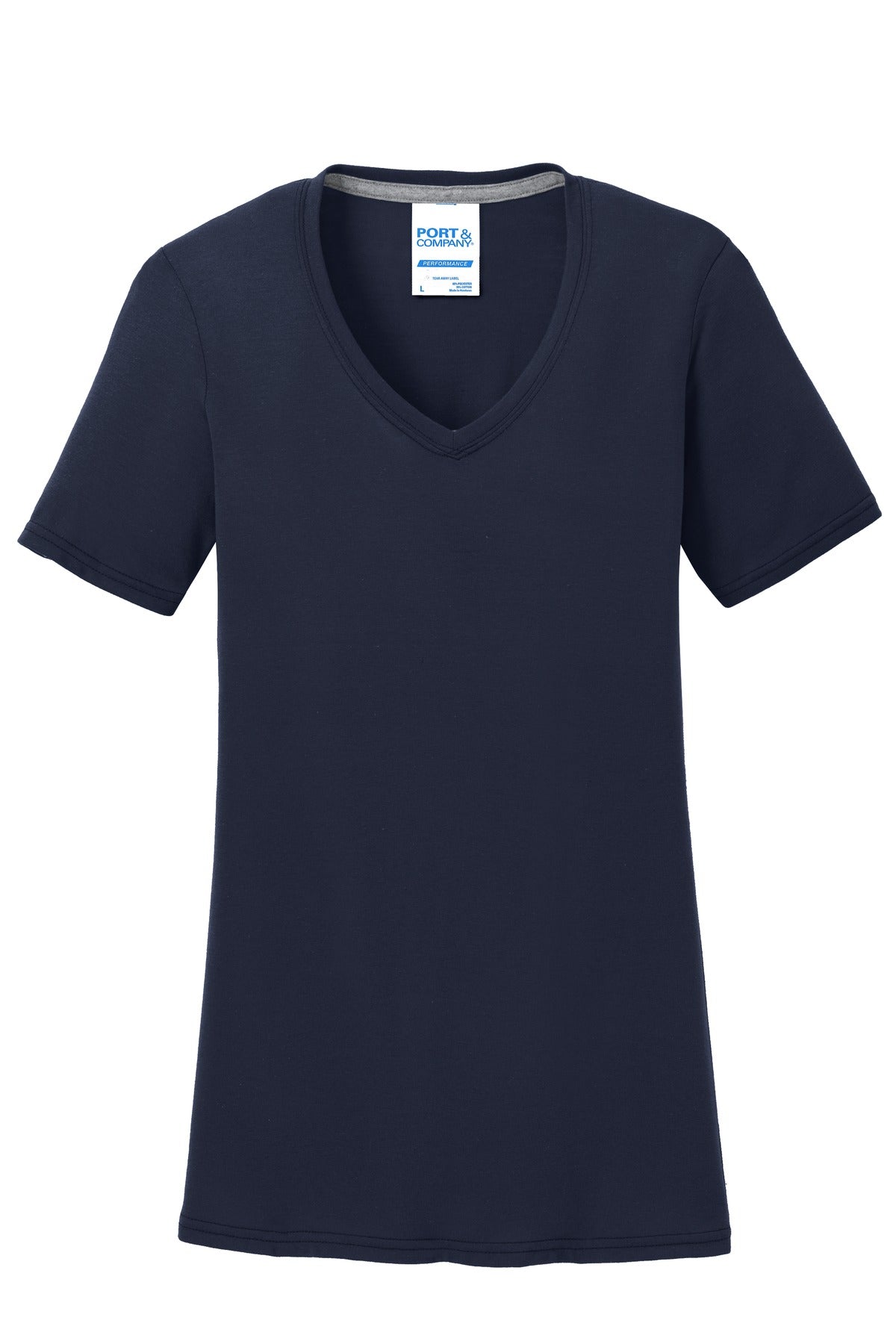 Port & Company® Women's Performance Blend V-Neck Tee