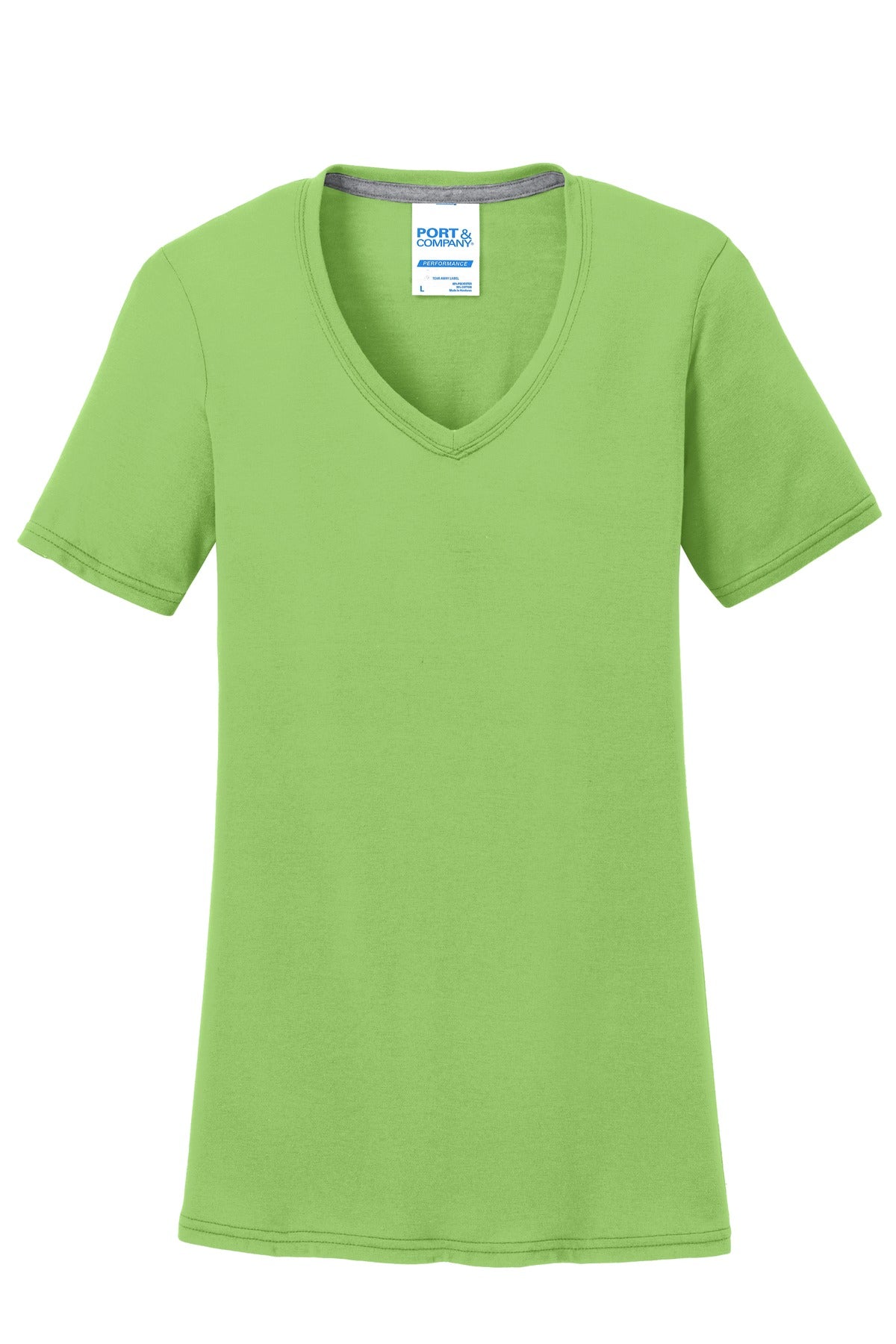Port & Company® Women's Performance Blend V-Neck Tee