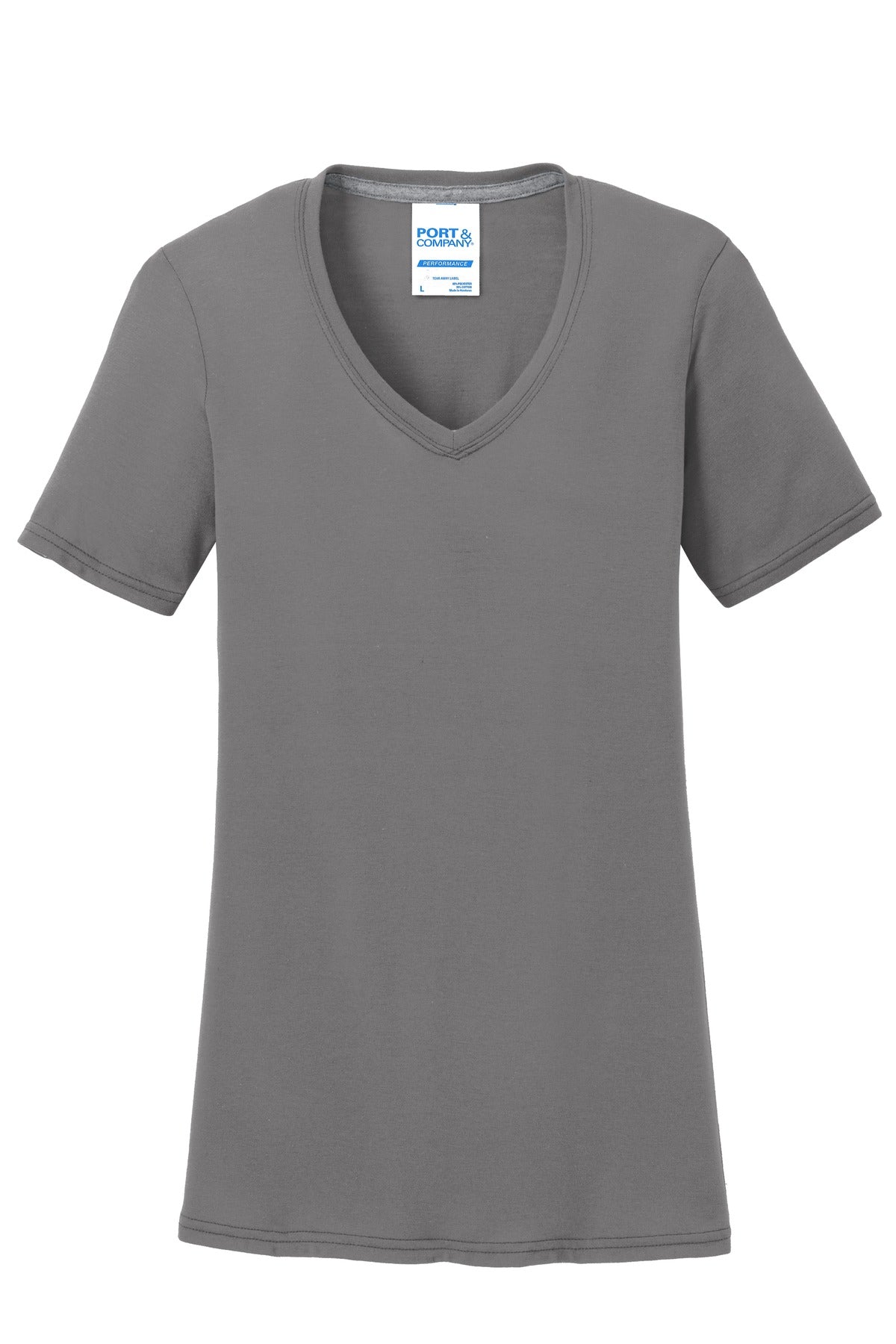 Port & Company® Women's Performance Blend V-Neck Tee