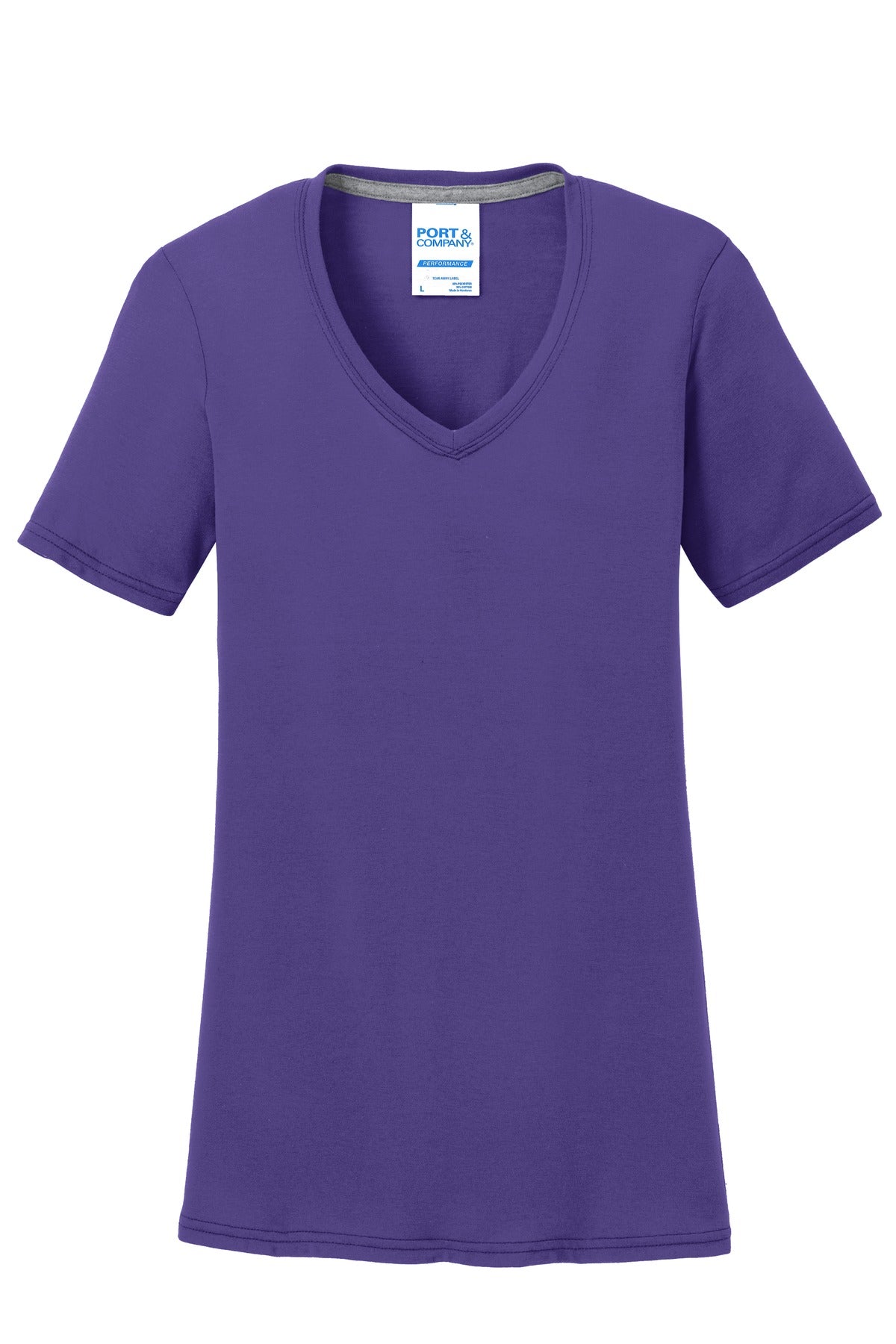 Port & Company® Women's Performance Blend V-Neck Tee