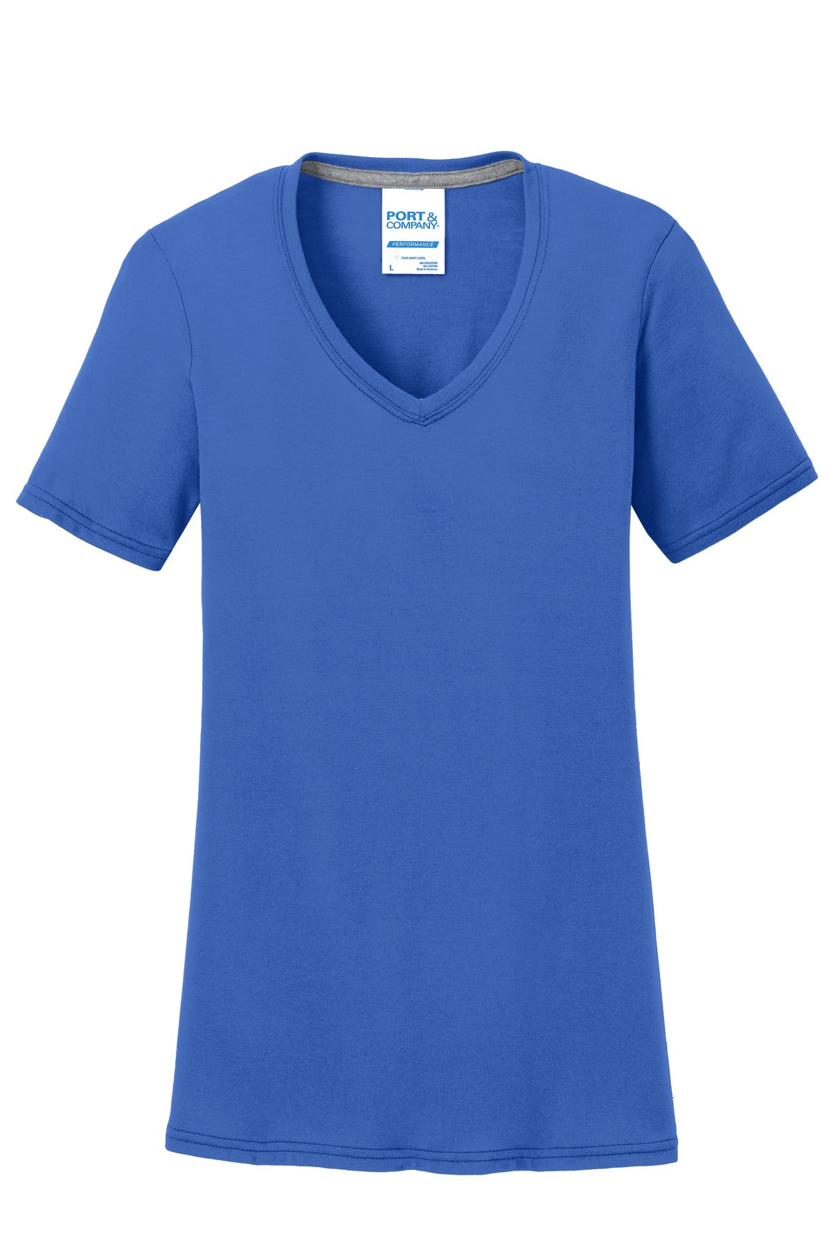 Port & Company® Women's Performance Blend V-Neck Tee