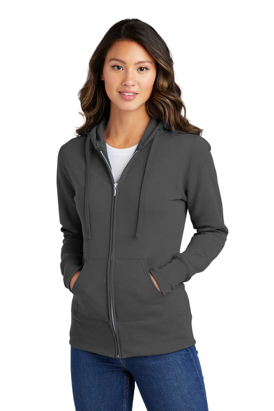 Port & Company® Women's Core Fleece Full-Zip Hooded Sweatshirt