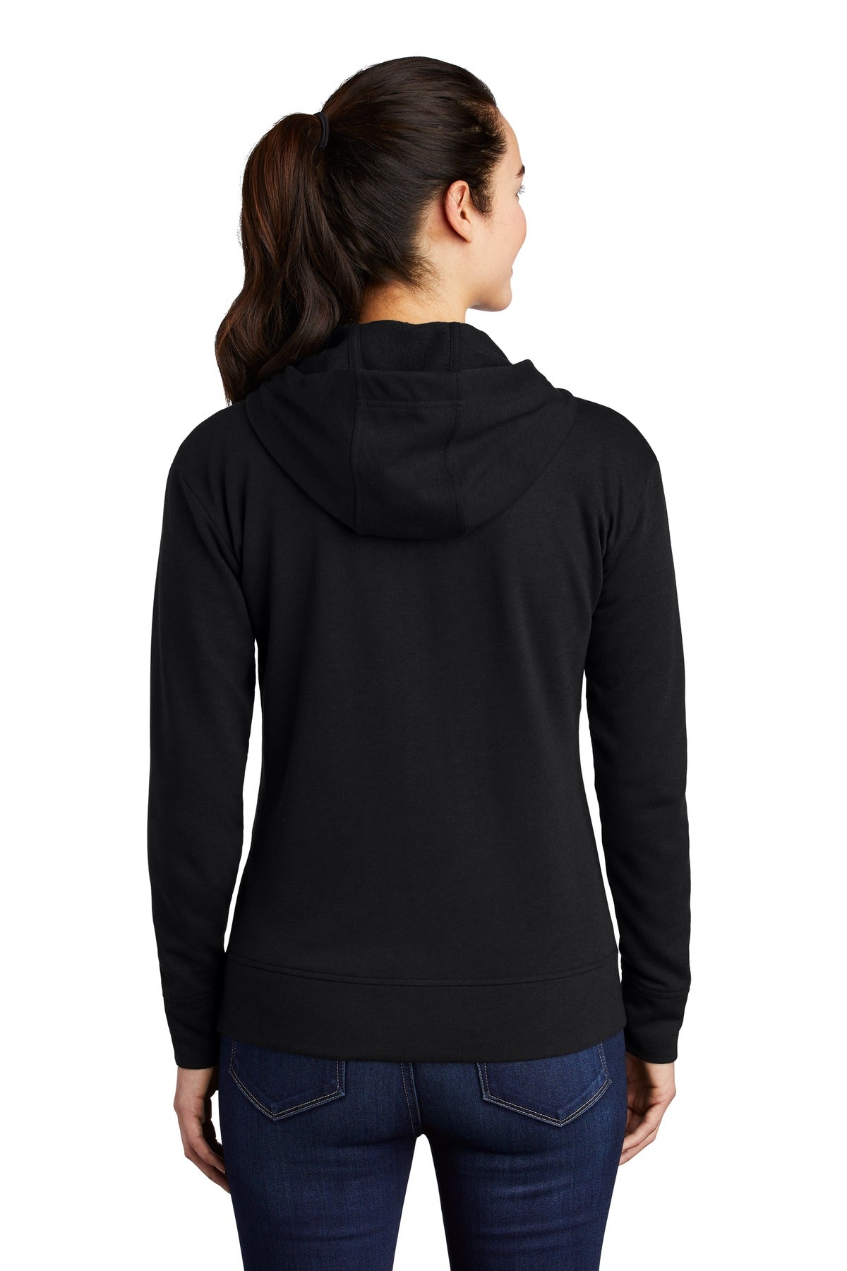 Sport-Tek® Women's PosiCharge® Tri-Blend Wicking Fleece Full-Zip Hooded Jacket