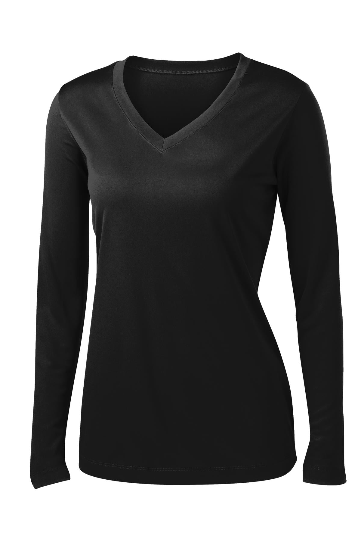 Sport-Tek® Women's Long Sleeve PosiCharge® Competitor V-Neck Tee (CORE COLORS)