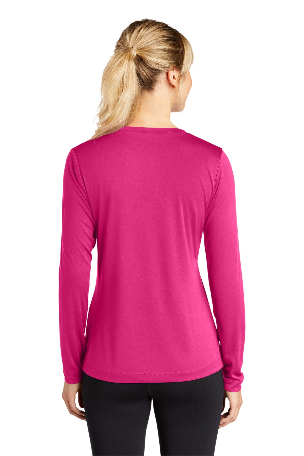 Sport-Tek® Women's Long Sleeve PosiCharge® Competitor V-Neck Tee (CORE COLORS)