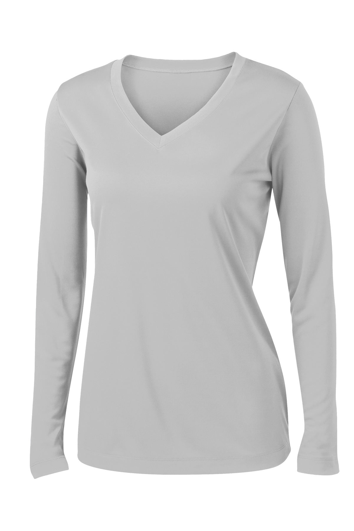 Sport-Tek® Women's Long Sleeve PosiCharge® Competitor V-Neck Tee (CORE COLORS)