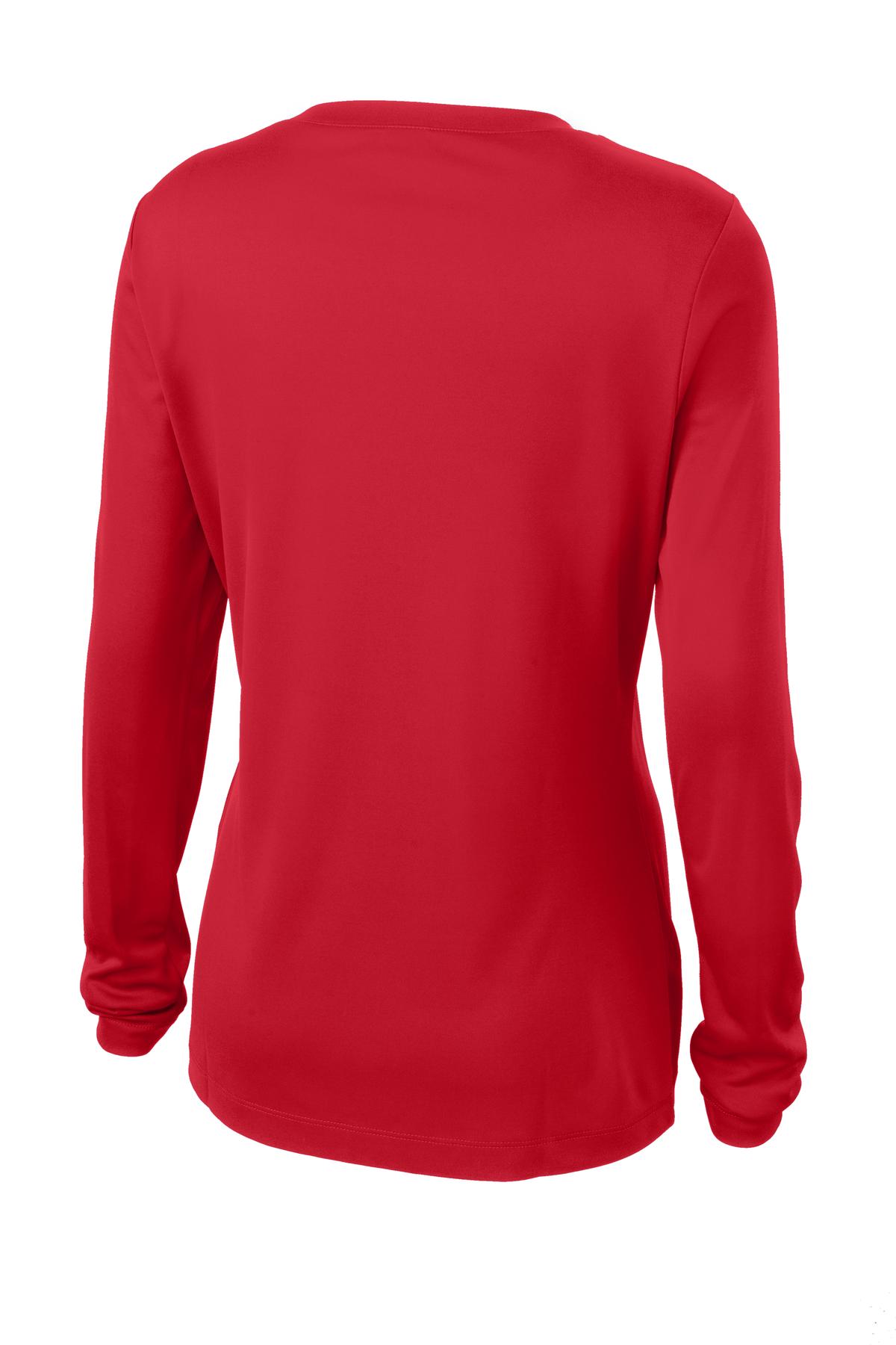 Sport-Tek® Women's Long Sleeve PosiCharge® Competitor V-Neck Tee (CORE COLORS)