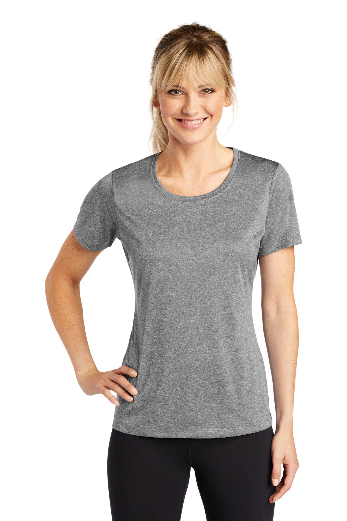 Sport-Tek® Women's Heather Contender Scoop Neck Tee