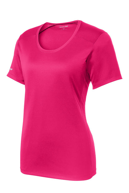 DISCONTINUED - Sport-Tek® Ladies PosiCharge® Elevate Scoop Neck Tee