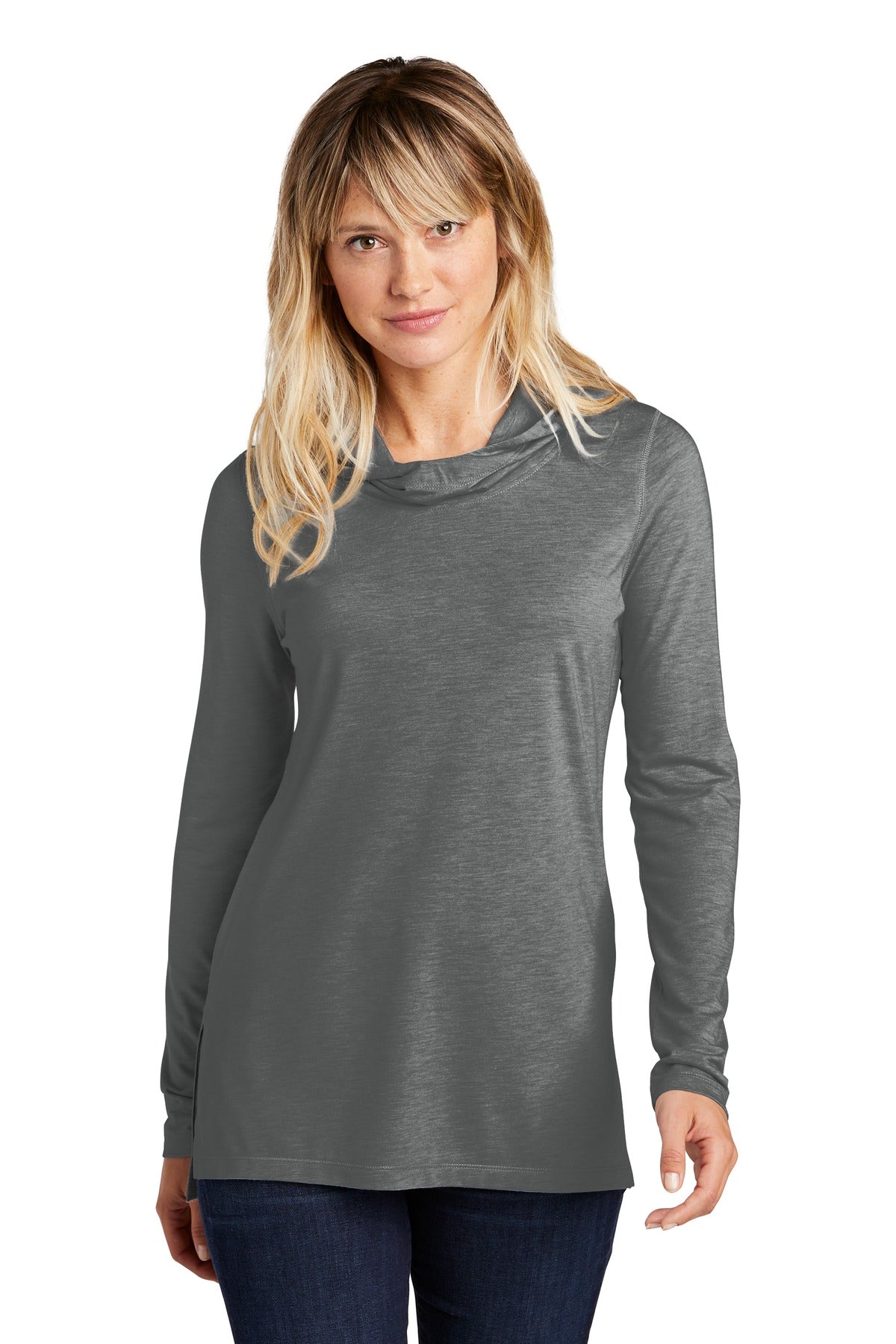 Sport-Tek® Women's PosiCharge® Tri-Blend Wicking Long Sleeve Hoodie