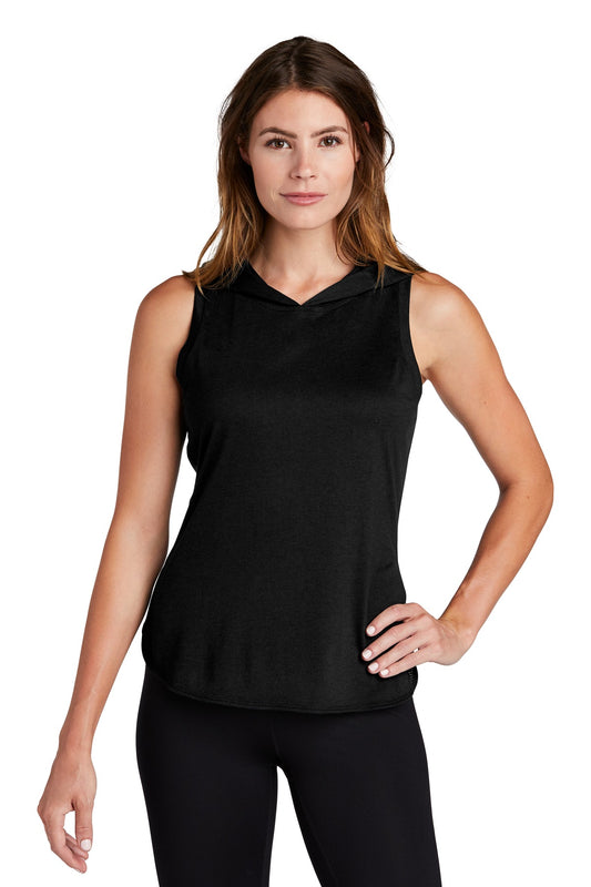 Sport-Tek® Women's PosiCharge® Tri-Blend Wicking Draft Hoodie Tank