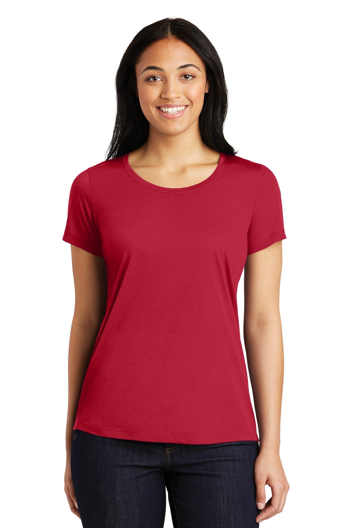 Sport-Tek® Women's PosiCharge® Competitor Cotton Touch Scoop Neck Tee