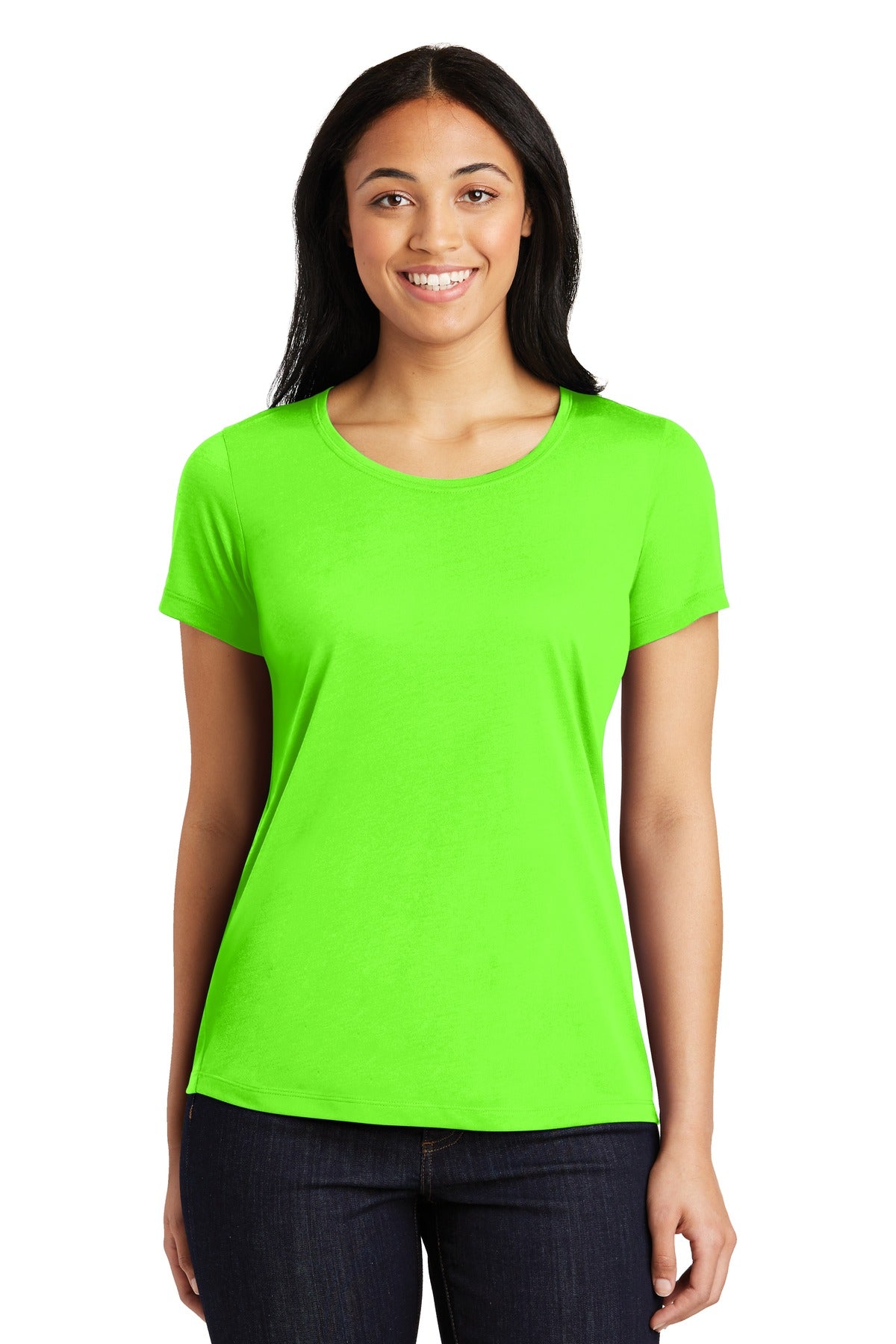 Sport-Tek® Women's PosiCharge® Competitor Cotton Touch Scoop Neck Tee