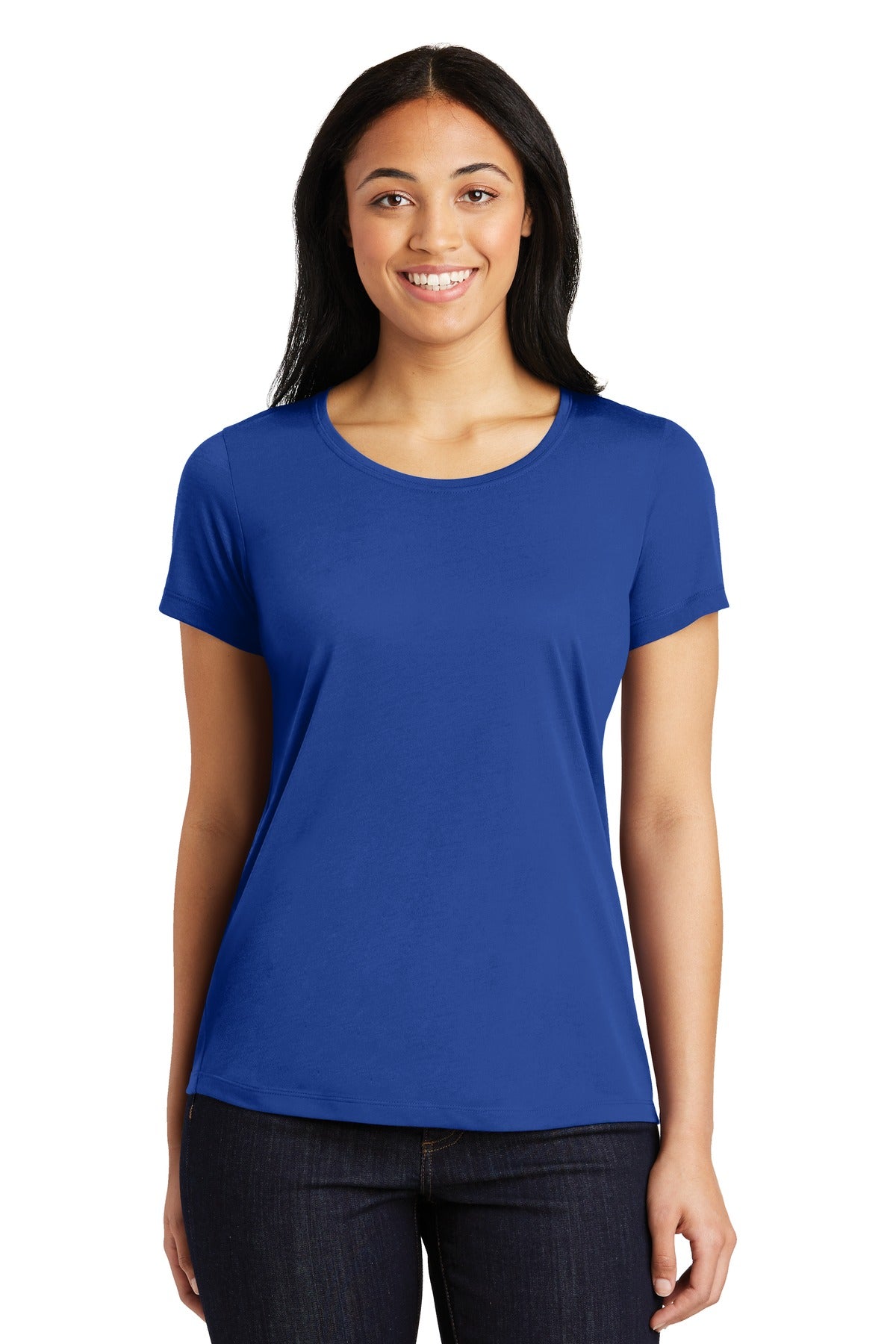 Sport-Tek® Women's PosiCharge® Competitor Cotton Touch Scoop Neck Tee