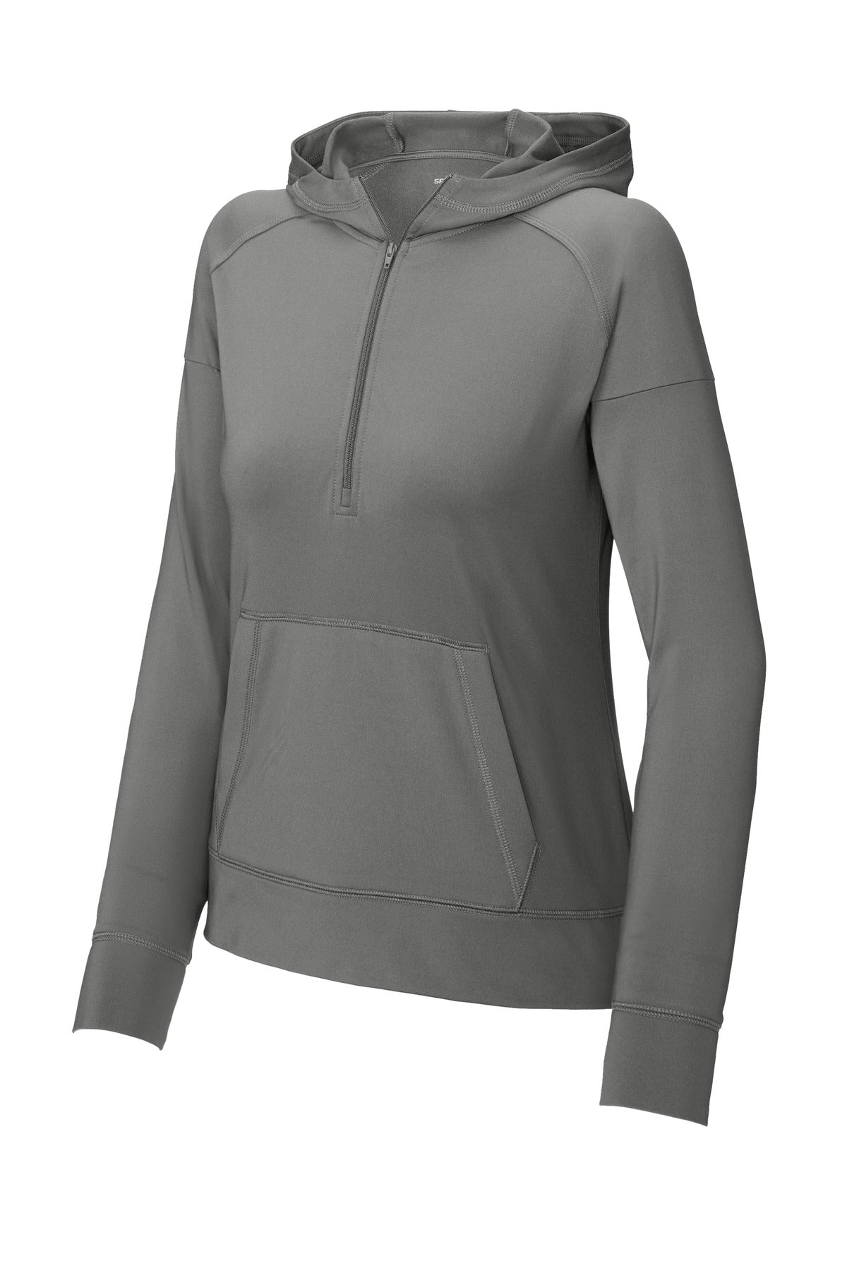 Sport-Tek® Women's Sport-Wick® Stretch 1/2-Zip Hoodie