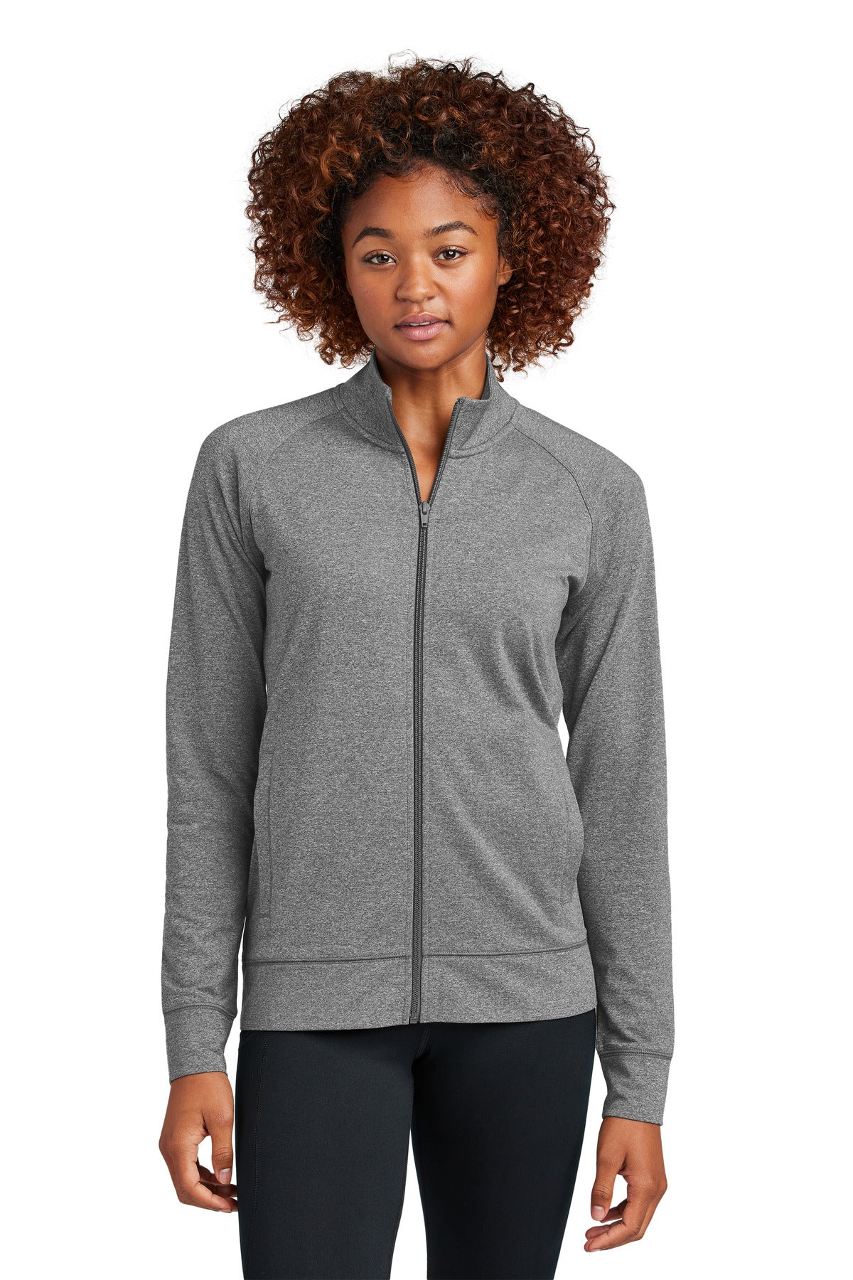 Sport-Tek® Women's Sport-Wick® Stretch Full-Zip Cadet Jacket