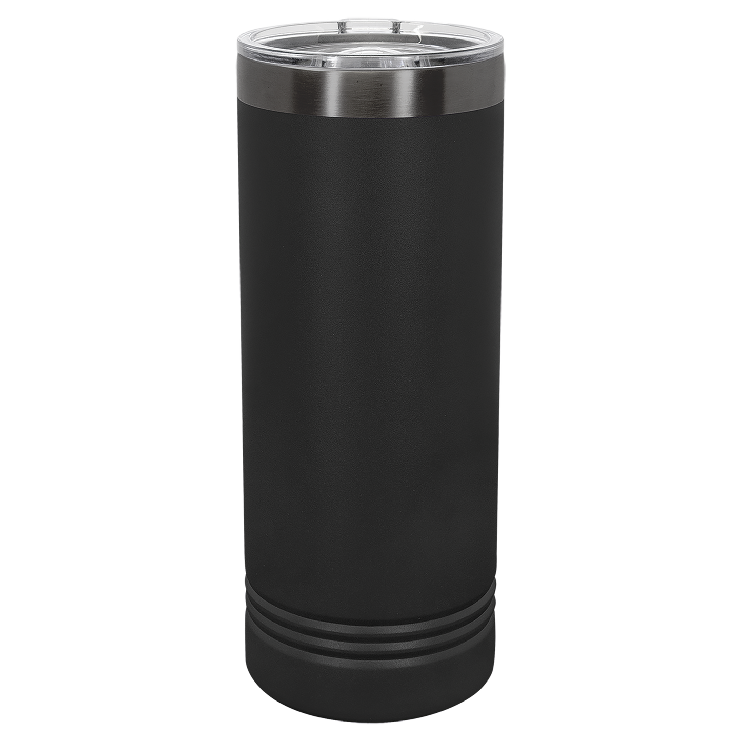 Custom Polar Camel® 22 oz. Ghost Black ION-Plated Skinny Tumbler with Slider Lid