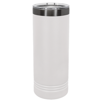 Custom Polar Camel® 22 oz. Ghost Black ION-Plated Skinny Tumbler with Slider Lid