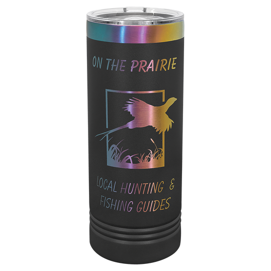Custom Polar Camel® 22 oz. Prismatic Effect ION-Plated Skinny Tumbler with Slider Lid