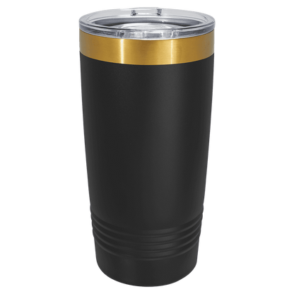 Custom Polar Camel® 20 oz Bright Gold ION-Plated Ringneck Tumbler with Slider Lid