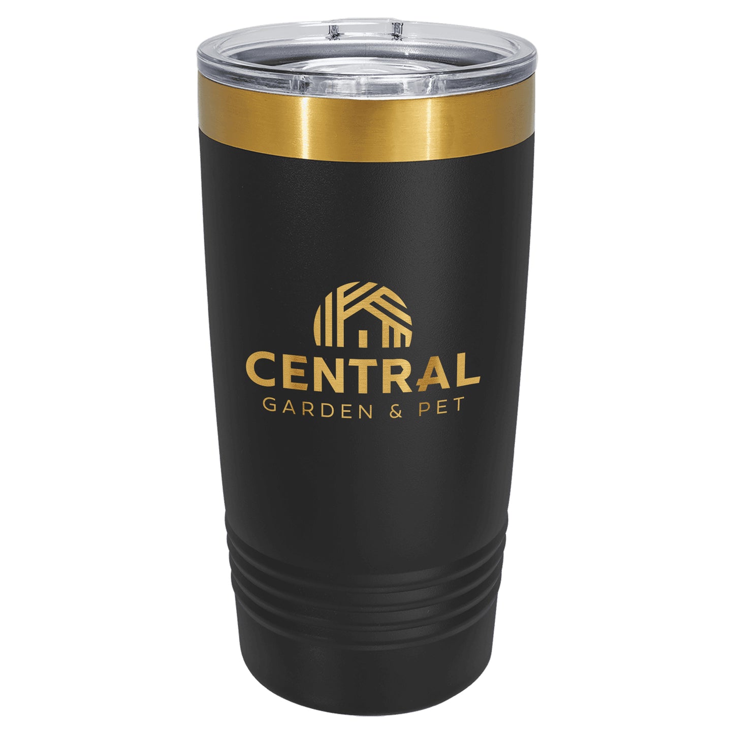 Central Garden Polar Camel® 20 oz Bright Gold ION-Plated Ringneck Tumbler with Slider Lid