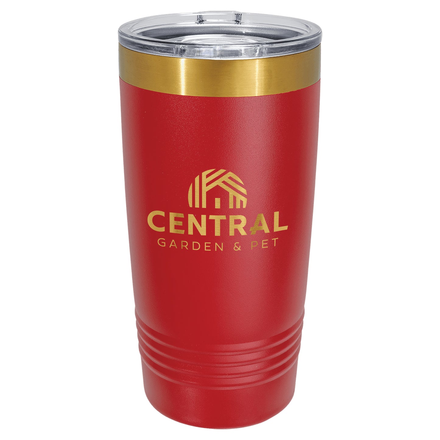 Central Garden Polar Camel® 20 oz Bright Gold ION-Plated Ringneck Tumbler with Slider Lid