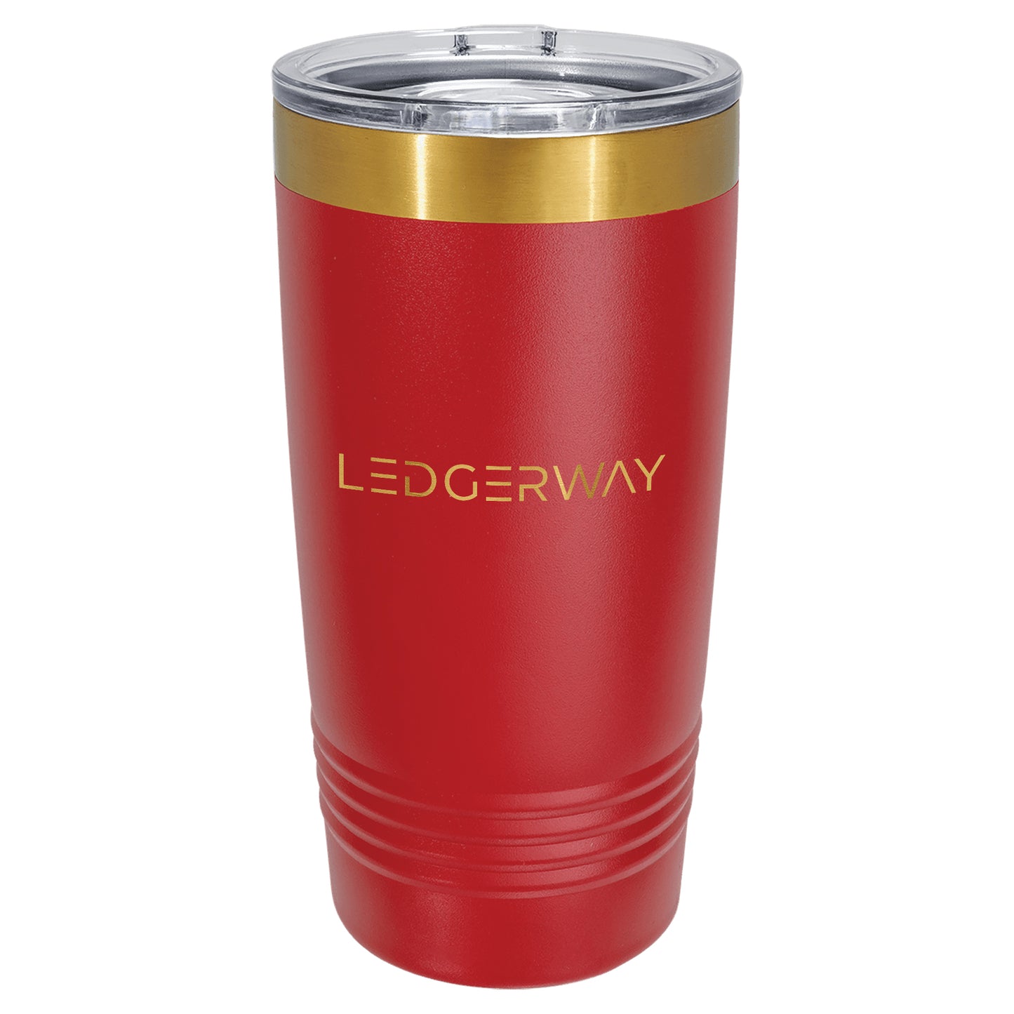 LEDGERWAY Camel® 20 oz Bright Gold ION-Plated Ringneck Tumbler with Slider Lid