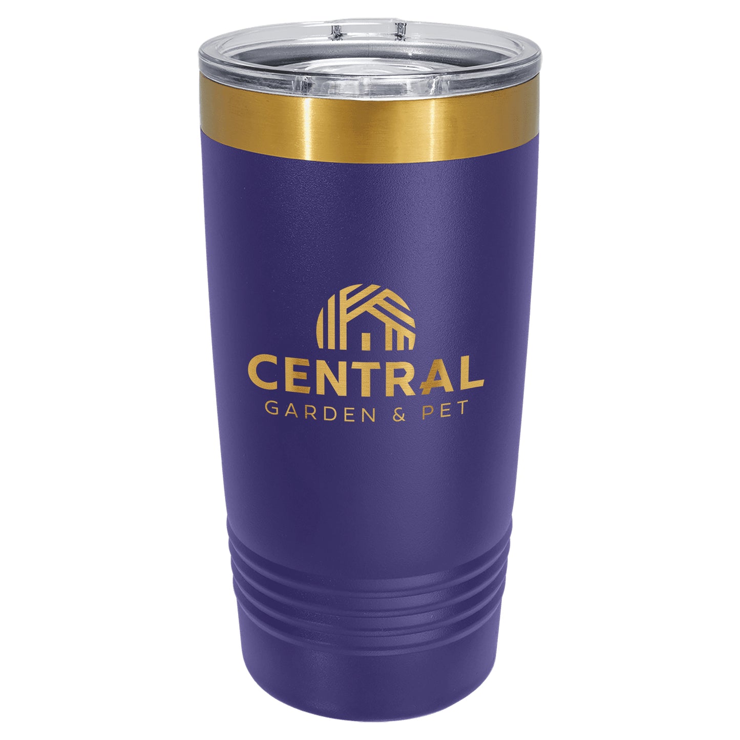 Central Garden Polar Camel® 20 oz Bright Gold ION-Plated Ringneck Tumbler with Slider Lid
