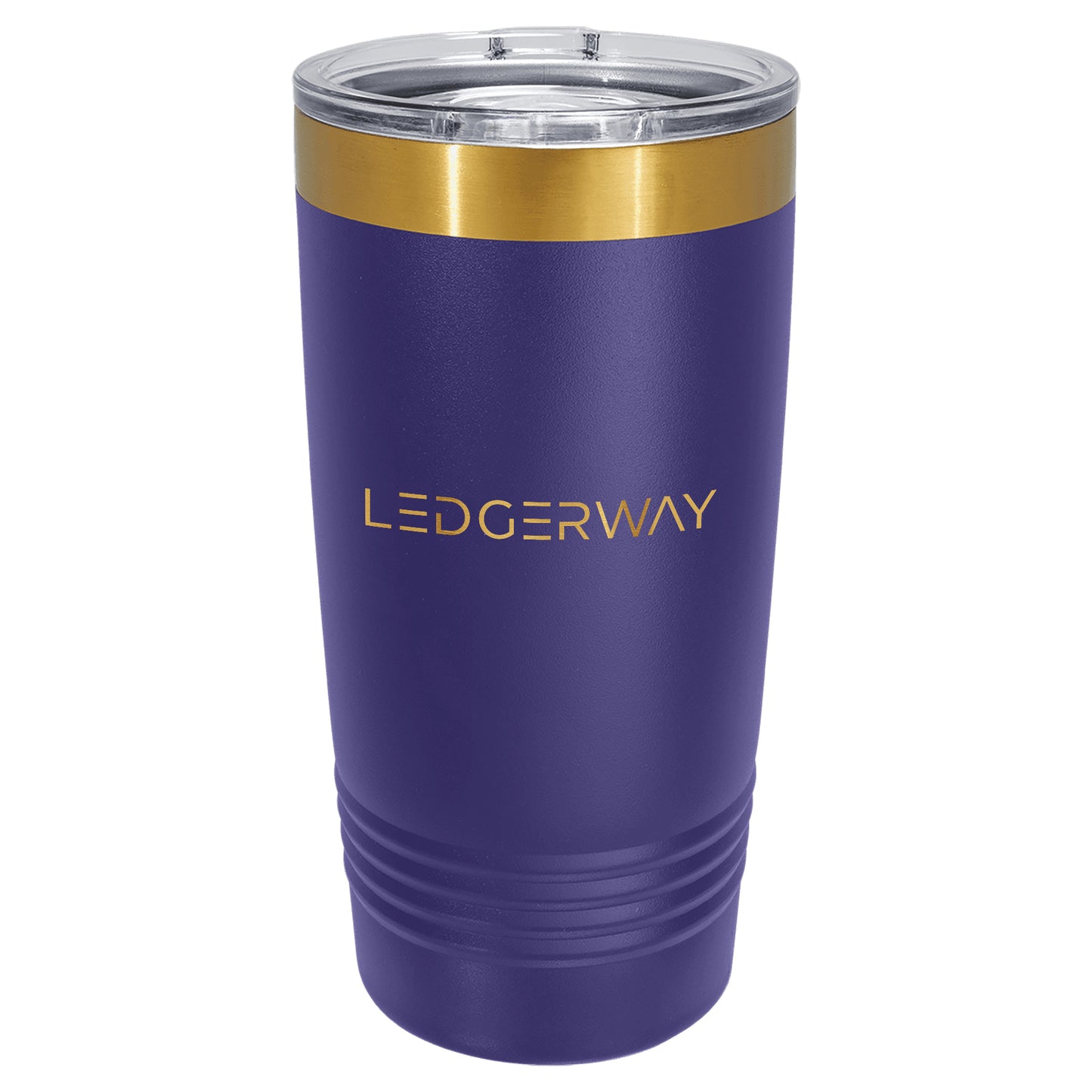 LEDGERWAY Camel® 20 oz Bright Gold ION-Plated Ringneck Tumbler with Slider Lid