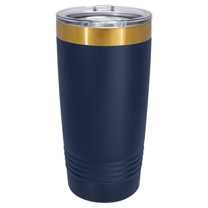 Custom Polar Camel® 20 oz Bright Gold ION-Plated Ringneck Tumbler with Slider Lid