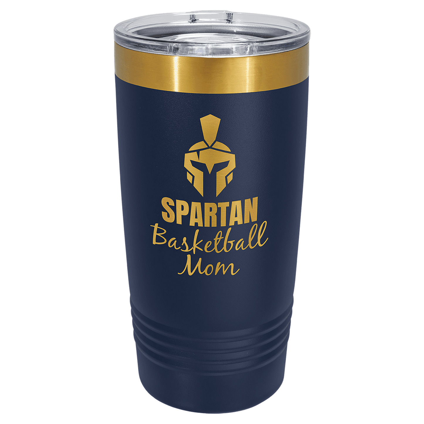 Custom Polar Camel® 20 oz Bright Gold ION-Plated Ringneck Tumbler with Slider Lid