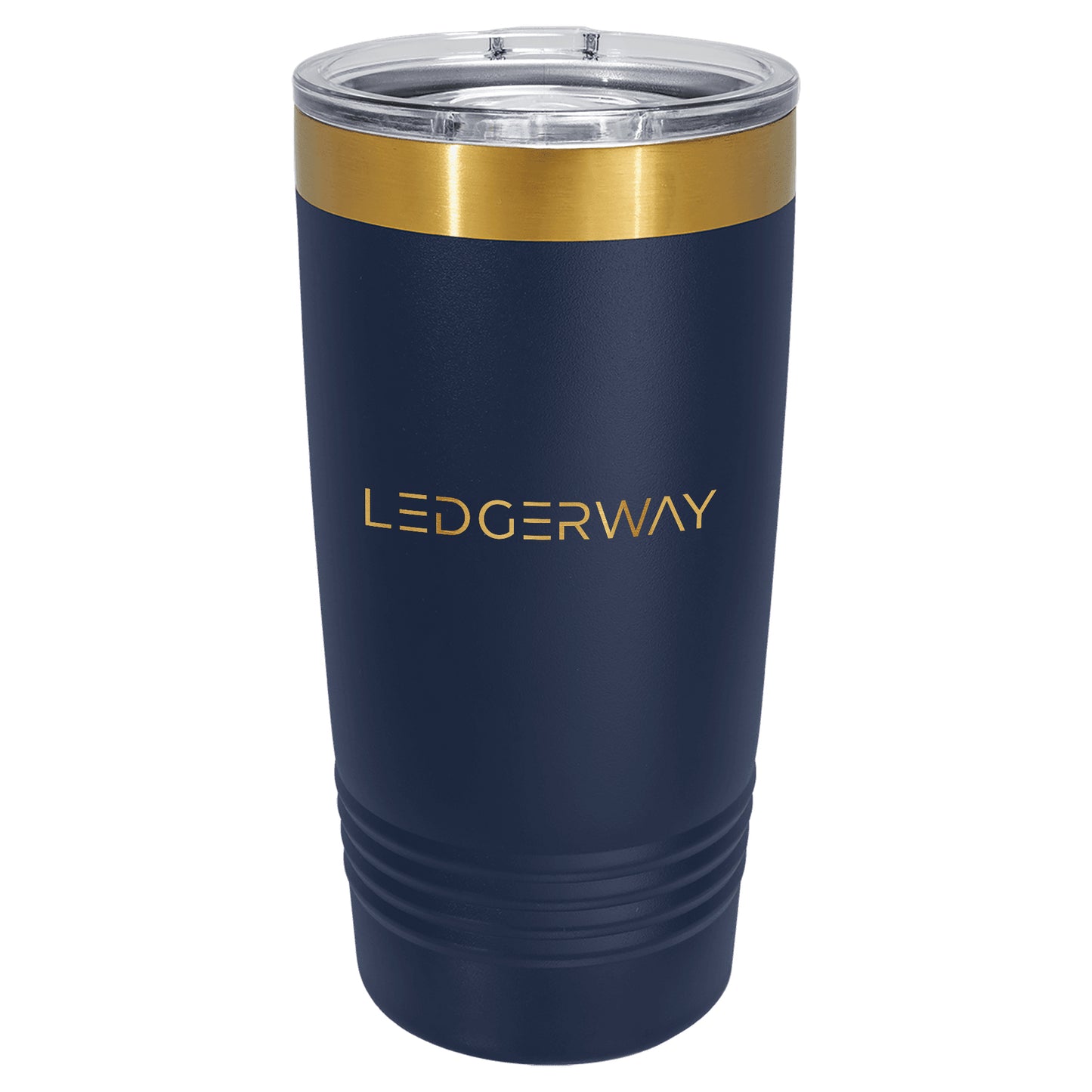 LEDGERWAY Camel® 20 oz Bright Gold ION-Plated Ringneck Tumbler with Slider Lid