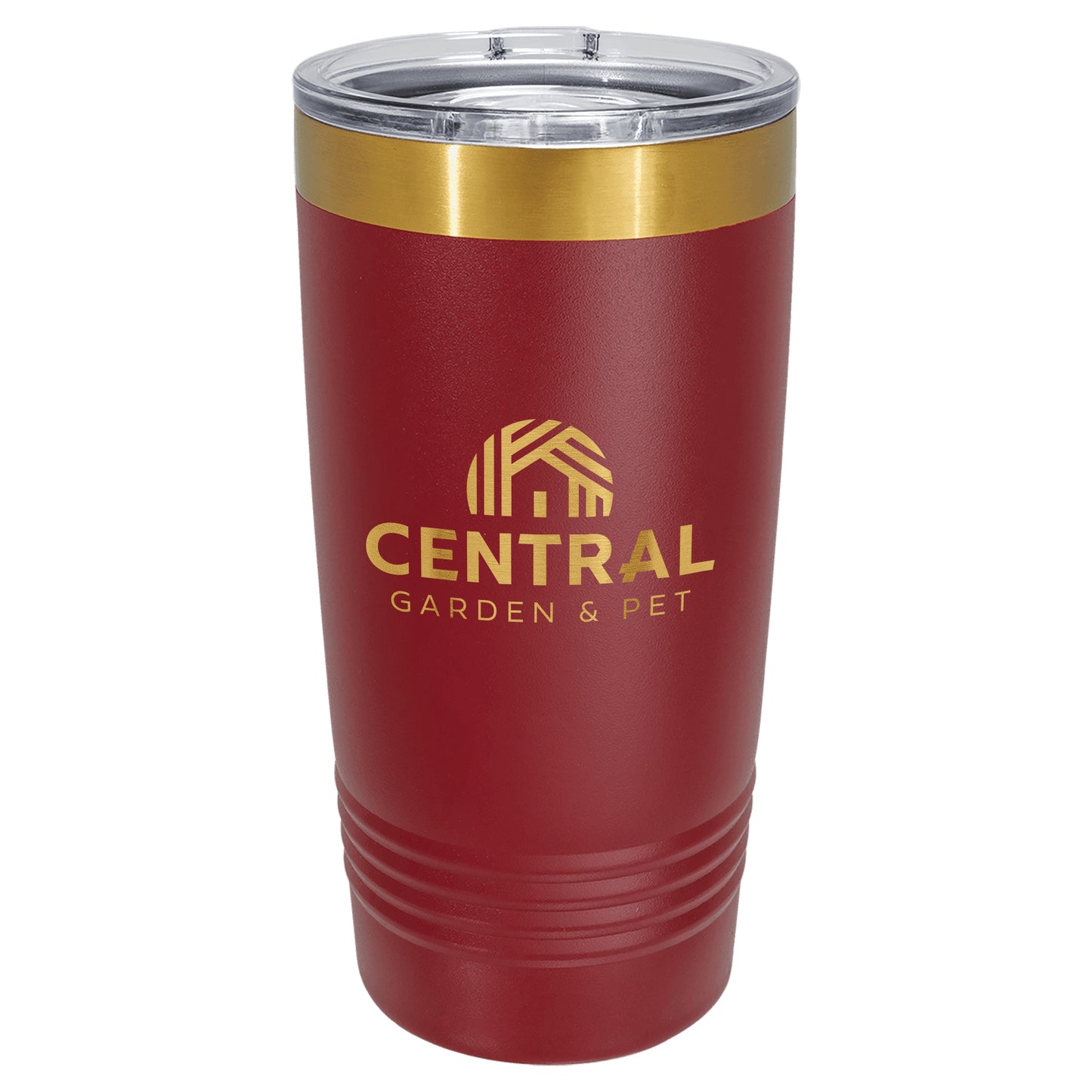 Central Garden Polar Camel® 20 oz Bright Gold ION-Plated Ringneck Tumbler with Slider Lid