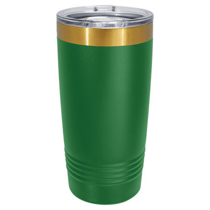 Custom Polar Camel® 20 oz Bright Gold ION-Plated Ringneck Tumbler with Slider Lid