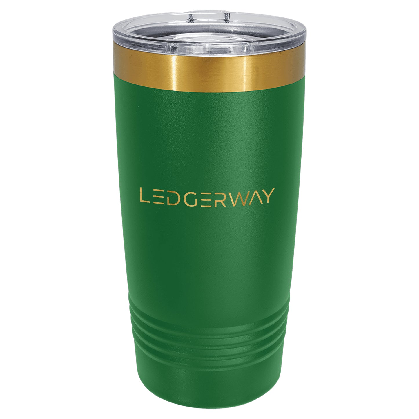 LEDGERWAY Camel® 20 oz Bright Gold ION-Plated Ringneck Tumbler with Slider Lid