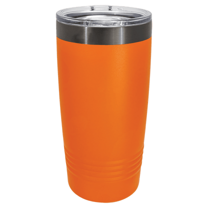 Custom Polar Camel® 20oz Orange/Ghost Black ION-Plated Ringneck Tumbler with Slider Lid
