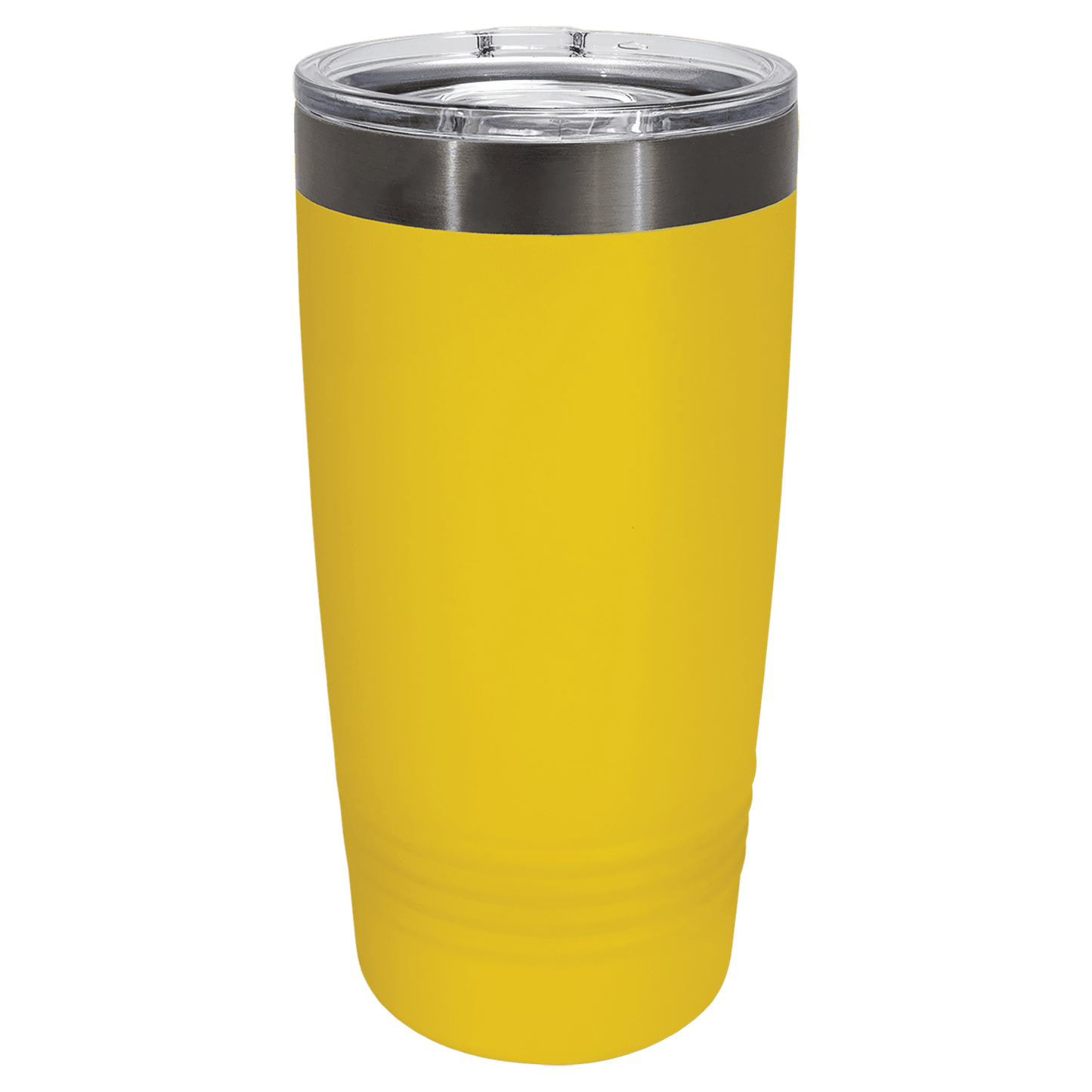 Custom Polar Camel® 20oz Yellow/Ghost Black ION-Plated Ringneck Tumbler with Slider Lid