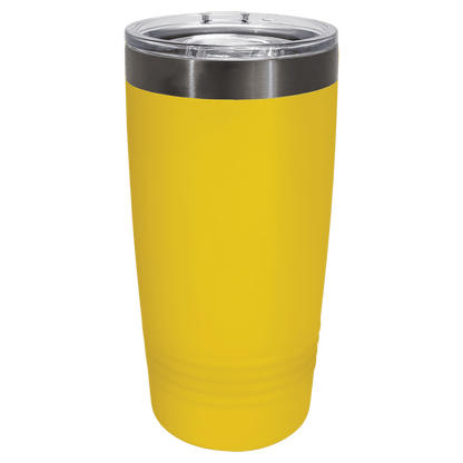 Custom Polar Camel® 20oz Yellow/Ghost Black ION-Plated Ringneck Tumbler with Slider Lid