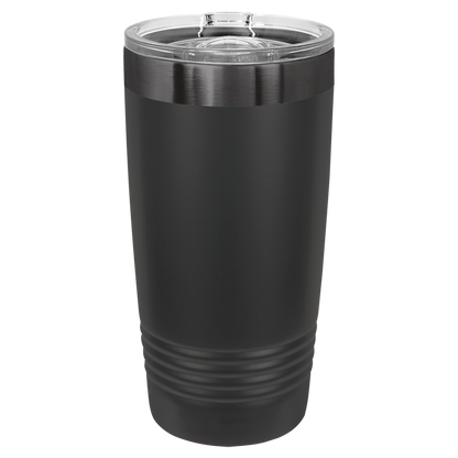 Custom Polar Camel® 20oz Ghost Black ION-Plated Tumbler with Slider Lid