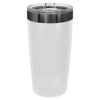 Custom Polar Camel® 20oz Ghost Black ION-Plated Tumbler with Slider Lid